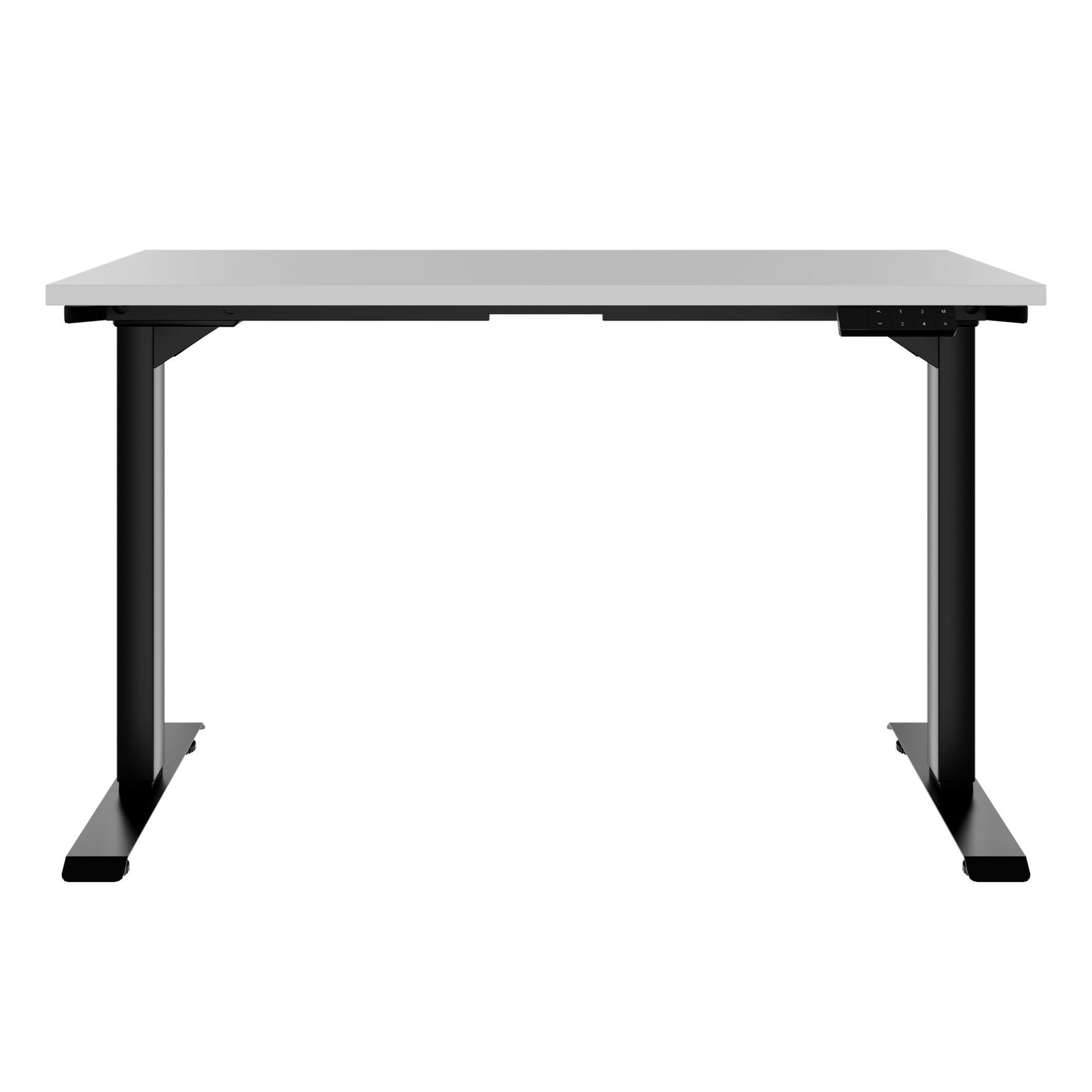 TELDRA Home, 2-Motoren-Schreibtisch | 1200 - 1400 mm, elektrisch höhenverstellbar, Perlgrau