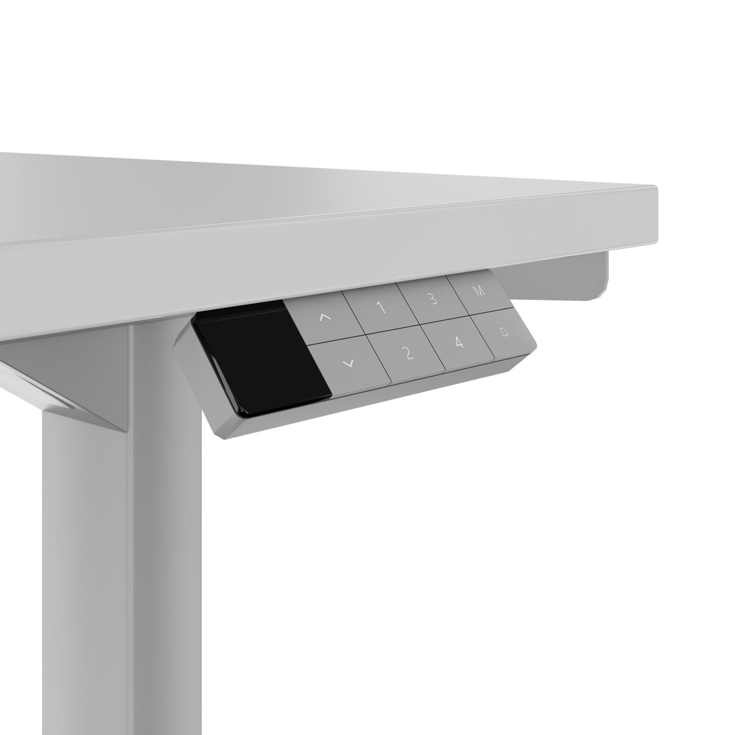 TELDRA Home, 2-Motoren-Schreibtisch | 1200 - 1400 mm, elektrisch höhenverstellbar, Perlgrau