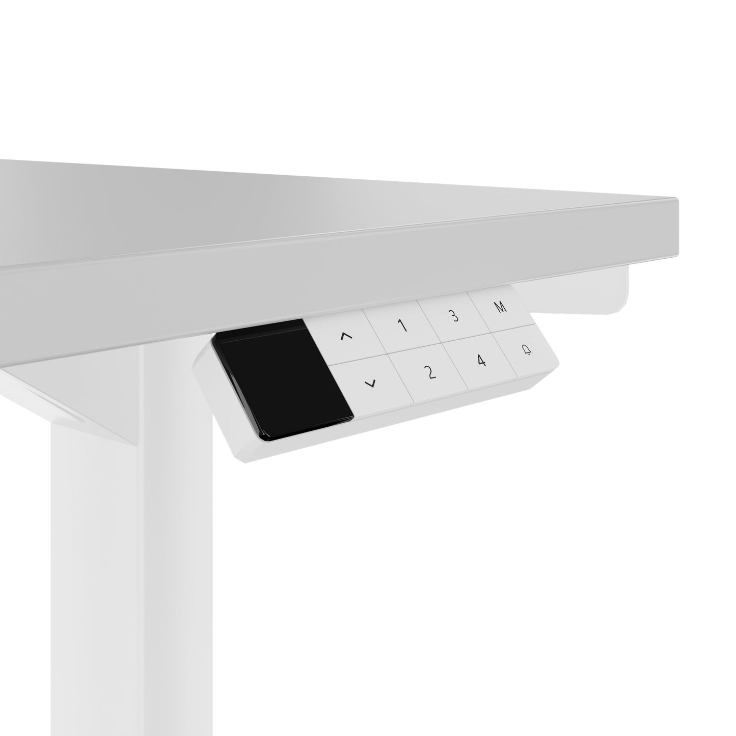 TELDRA Home, 2-Motoren-Schreibtisch | 1200 - 1400 mm, elektrisch höhenverstellbar, Perlgrau
