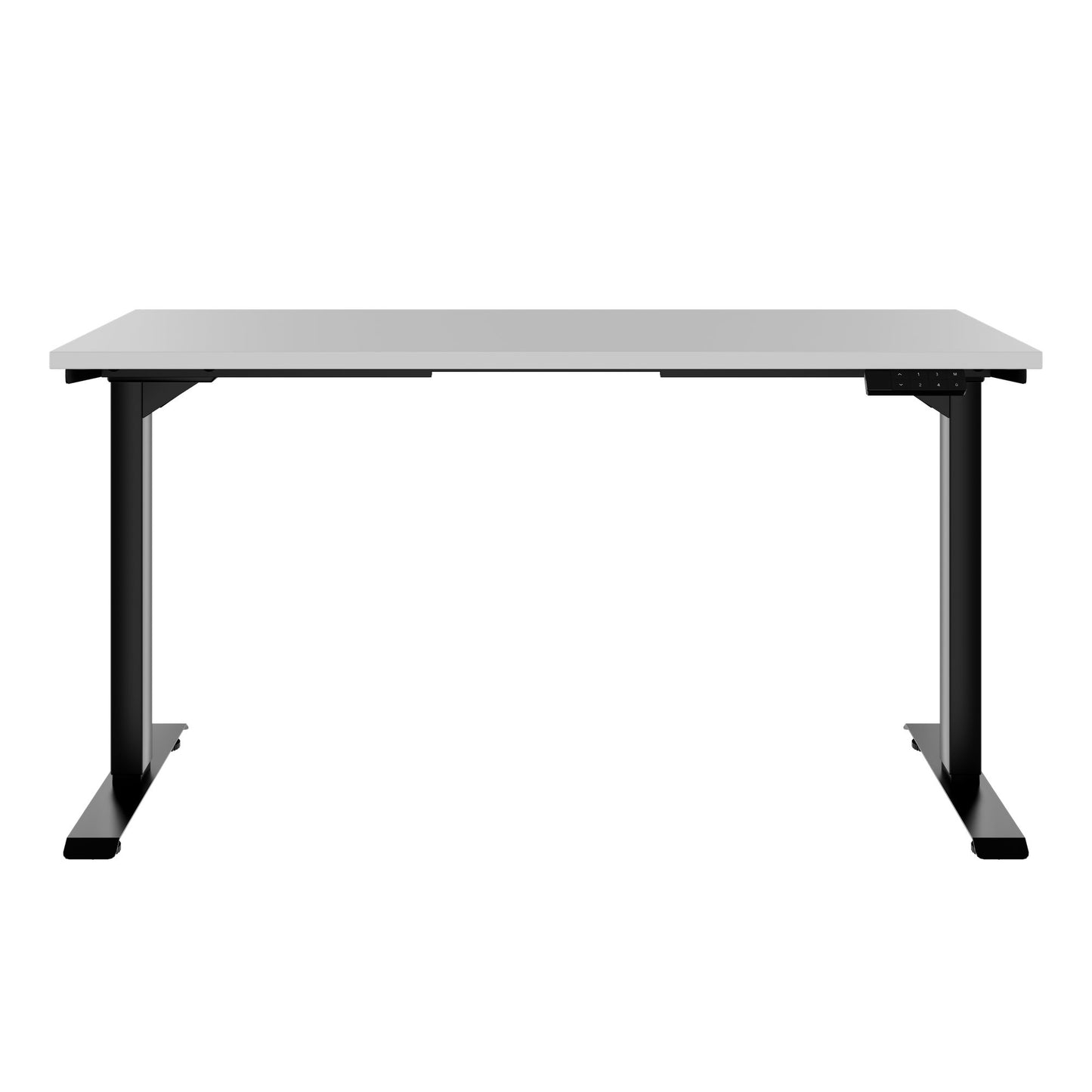 TELDRA Home, 2-Motoren-Schreibtisch | 1200 - 1400 mm, elektrisch höhenverstellbar, Perlgrau