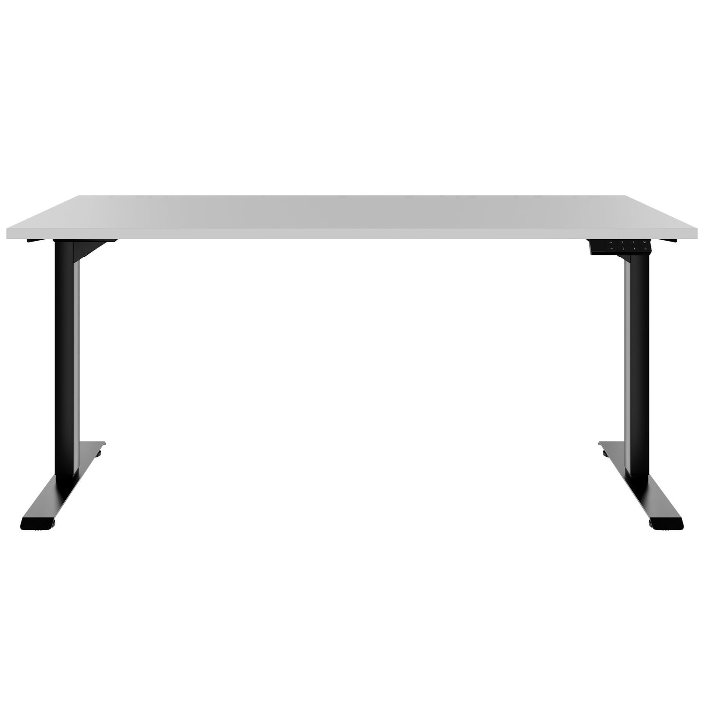 TELDRA Home, 2-Motoren-Schreibtisch | 1200 - 1400 mm, elektrisch höhenverstellbar, Perlgrau