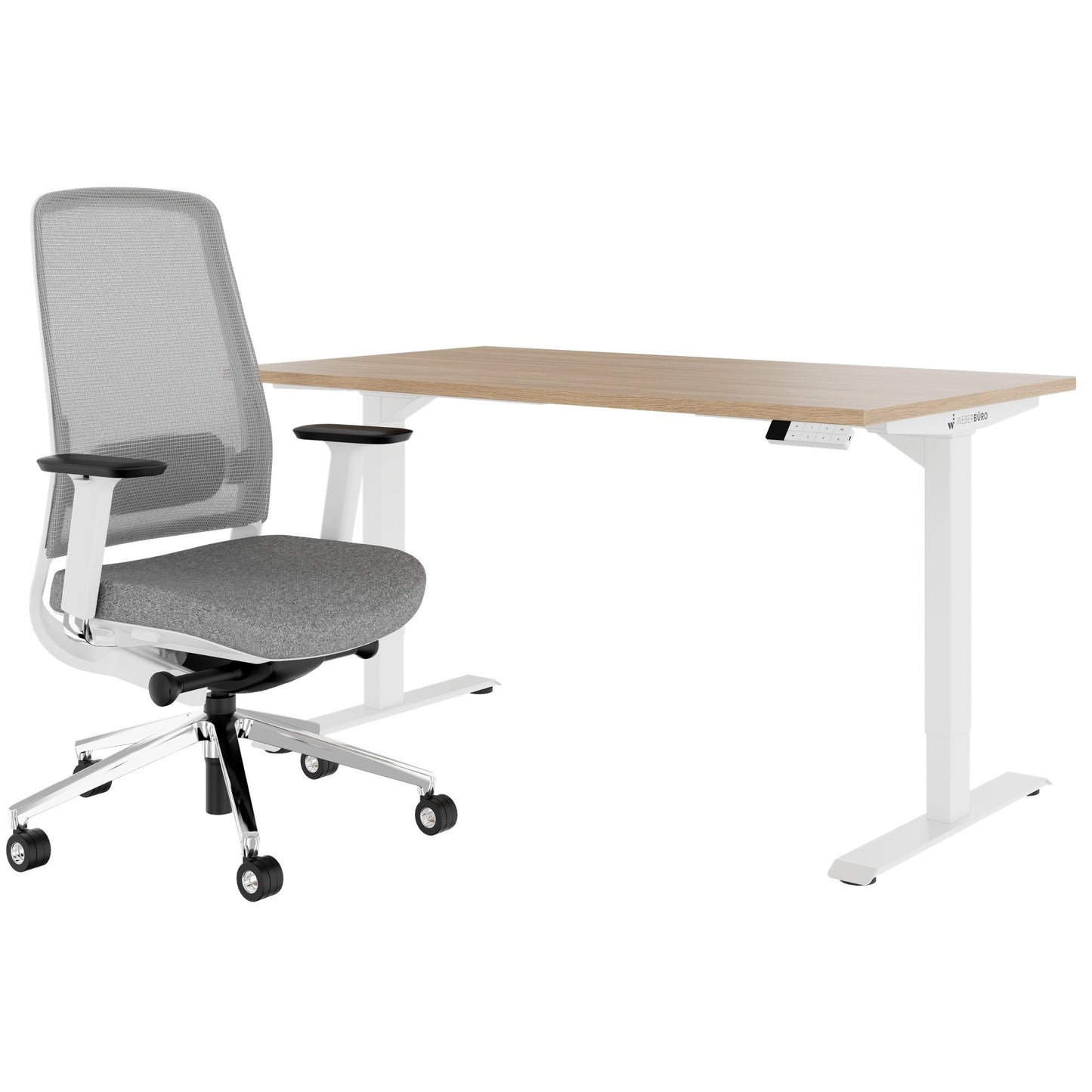 TELDRA Home & FILO | Arbeitsplatz-Set, Bernsteineiche