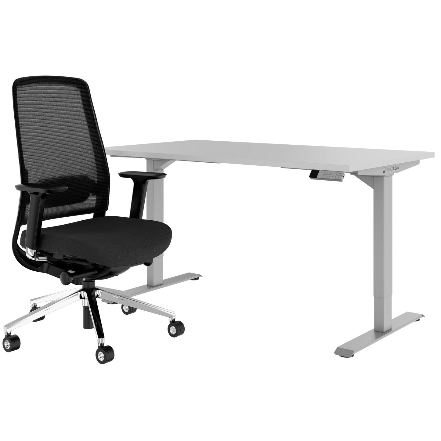 TELDRA Home & FILO | Arbeitsplatz-Set, Perlgrau