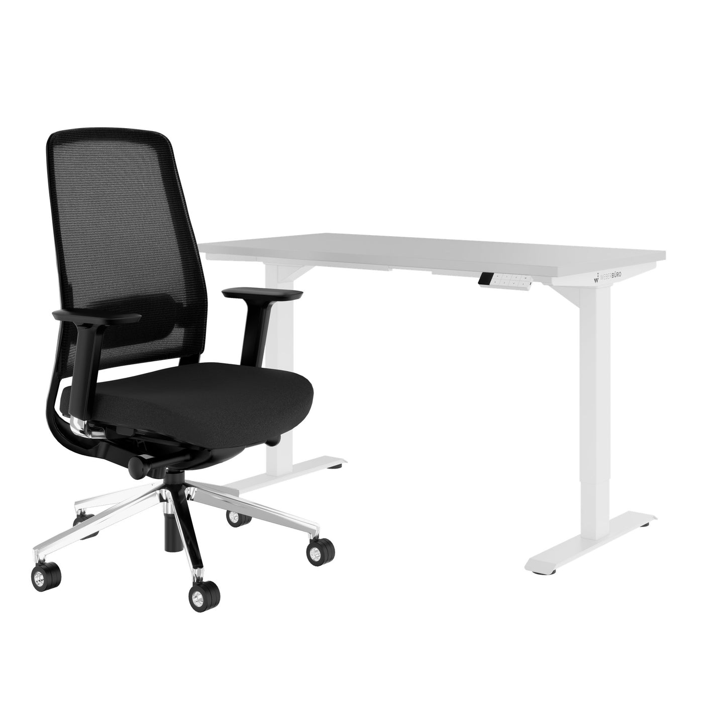 TELDRA Home & FILO | Arbeitsplatz-Set, Perlgrau