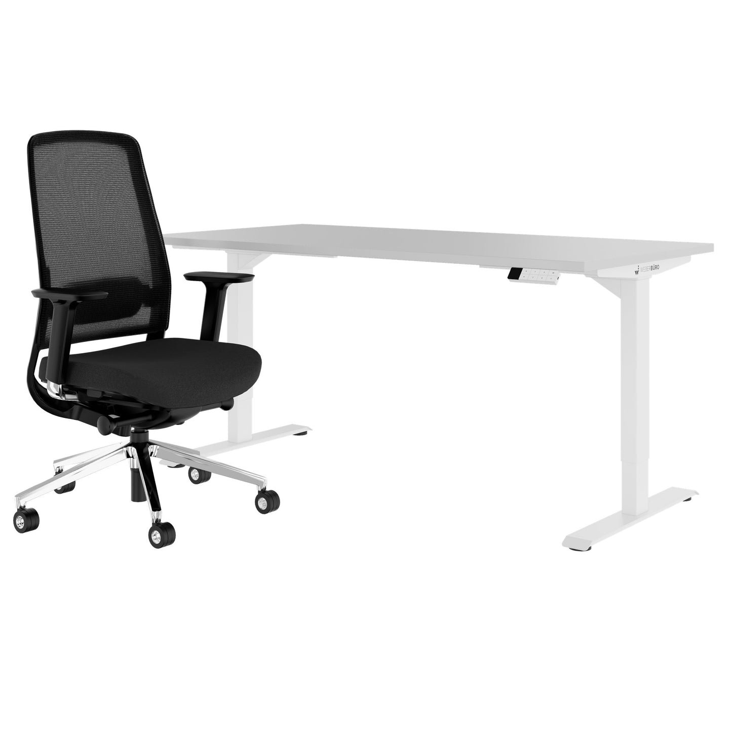 TELDRA Home & FILO | Arbeitsplatz-Set, Perlgrau