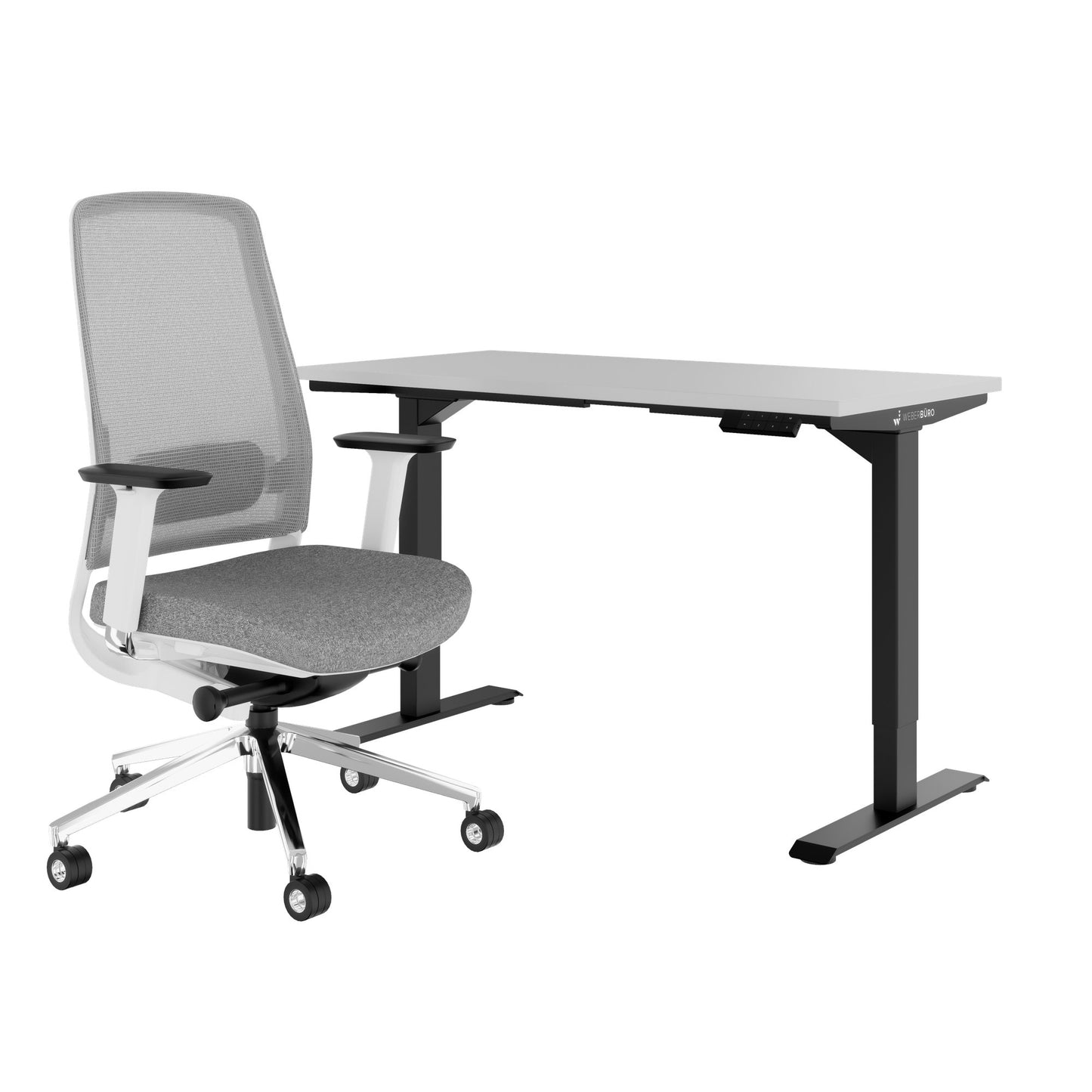TELDRA Home & FILO | Arbeitsplatz-Set, Perlgrau