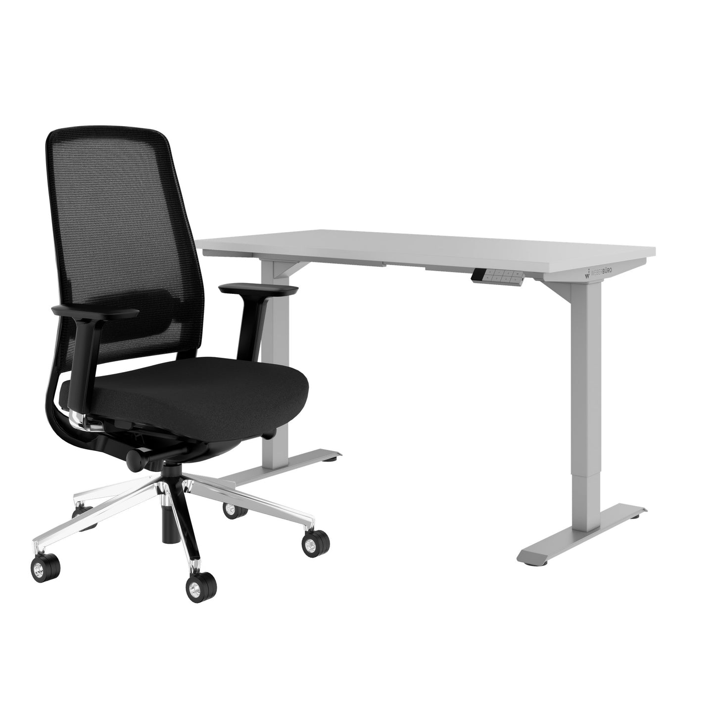 TELDRA Home & FILO | Arbeitsplatz-Set, Perlgrau