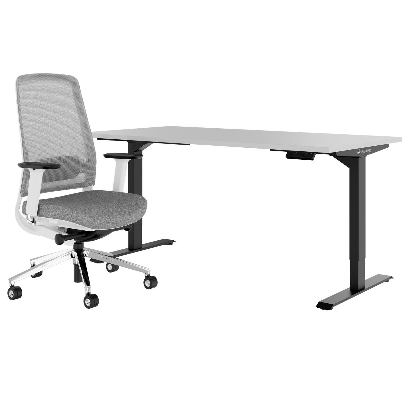 TELDRA Home & FILO | Arbeitsplatz-Set, Perlgrau