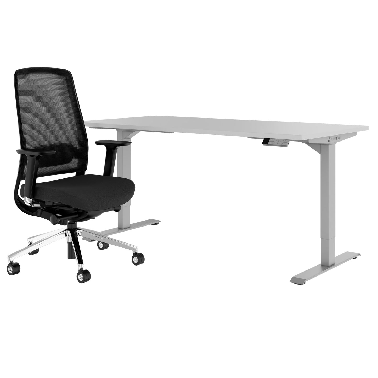 TELDRA Home & FILO | Arbeitsplatz-Set, Perlgrau