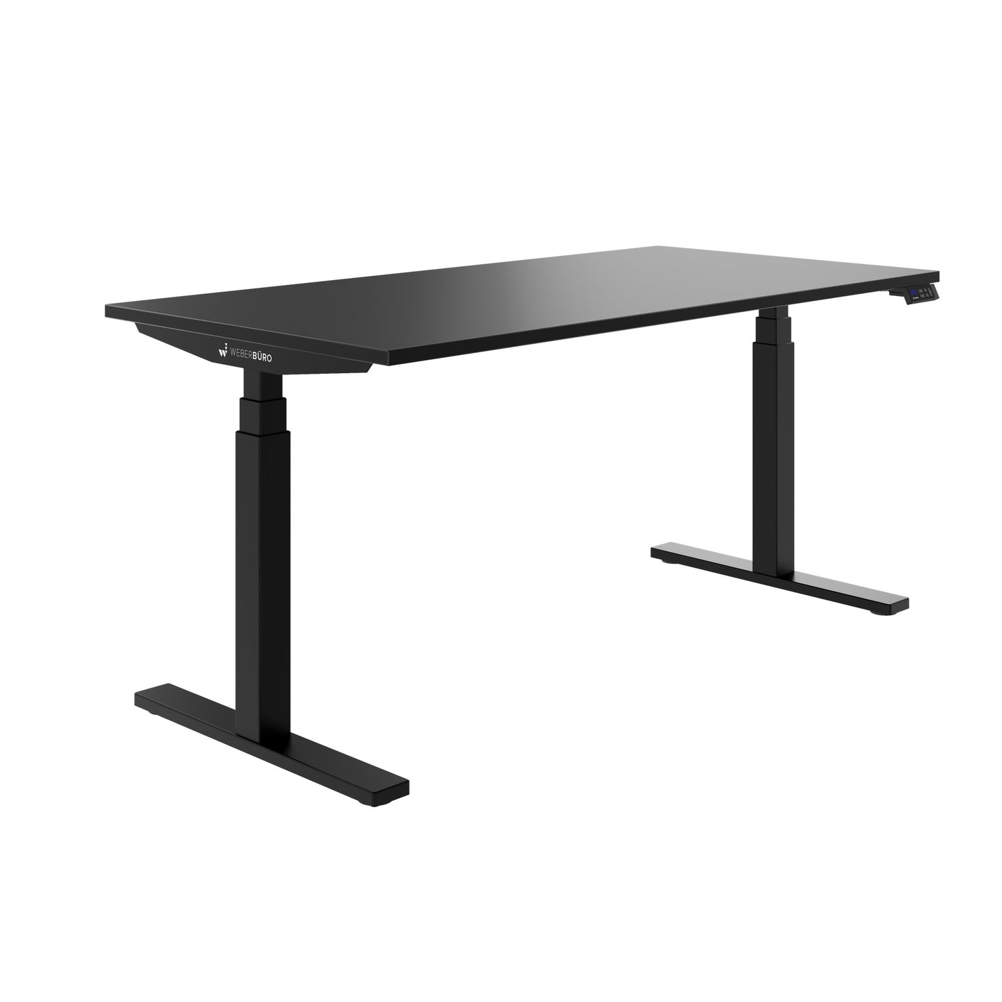 TELDRA Office, 2-Motoren-Schreibtisch | 1600 - 1800 mm, elektrisch höhenverstellbar, Schwarz