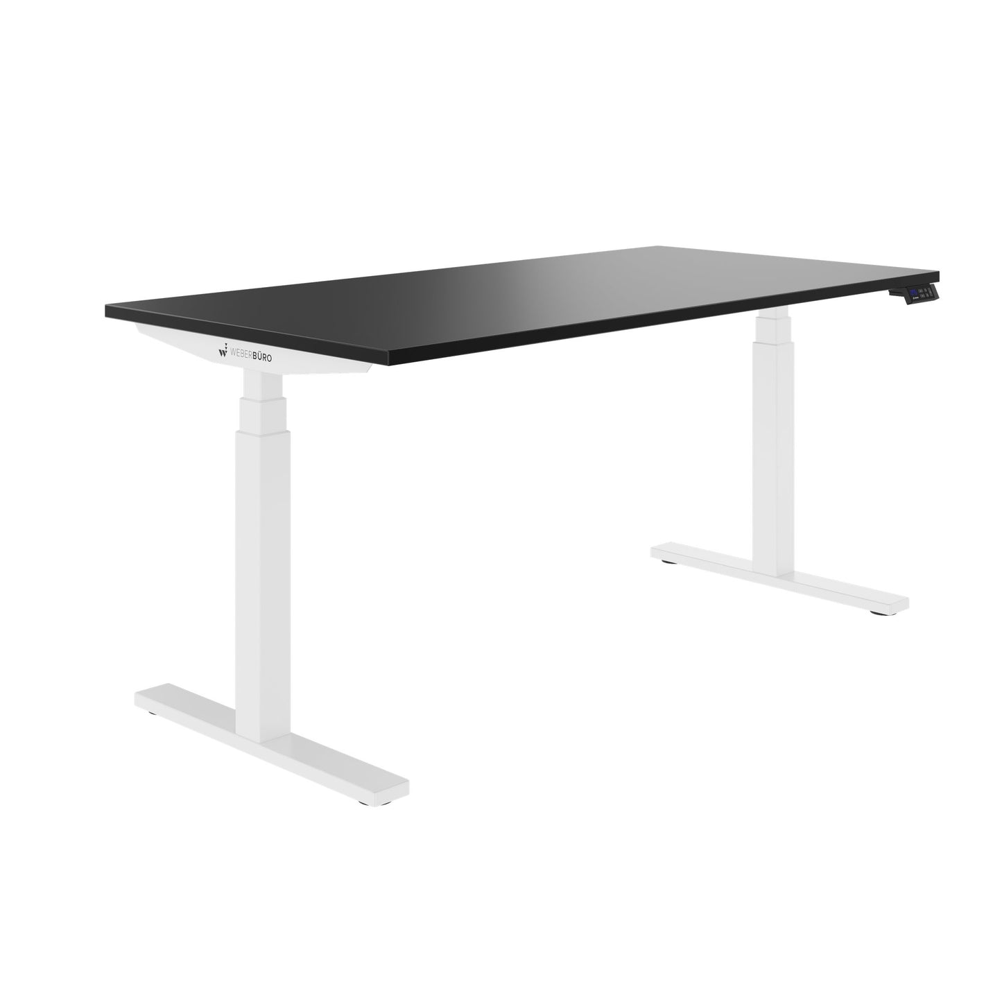 TELDRA Office, 2-Motoren-Schreibtisch | 1600 - 1800 mm, elektrisch höhenverstellbar, Schwarz
