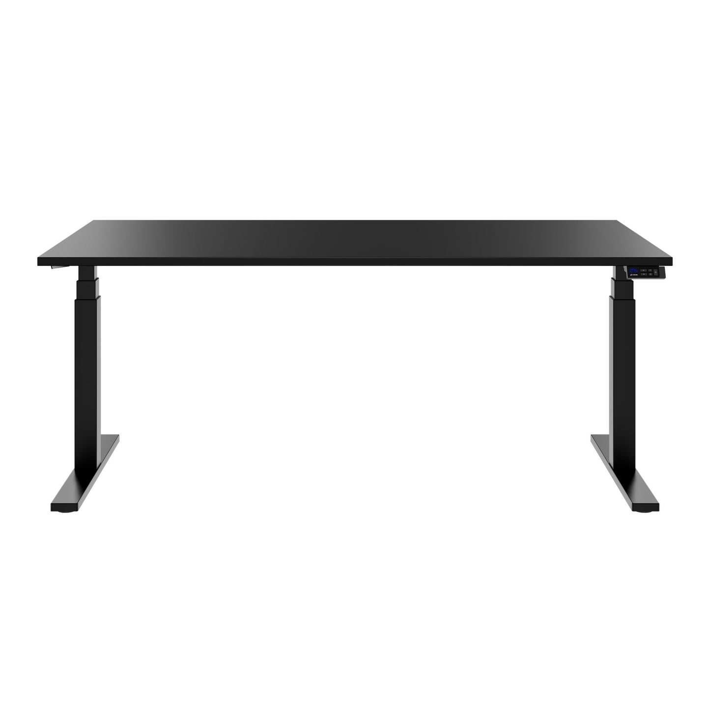TELDRA Office, 2-Motoren-Schreibtisch | 1600 - 1800 mm, elektrisch höhenverstellbar, Schwarz