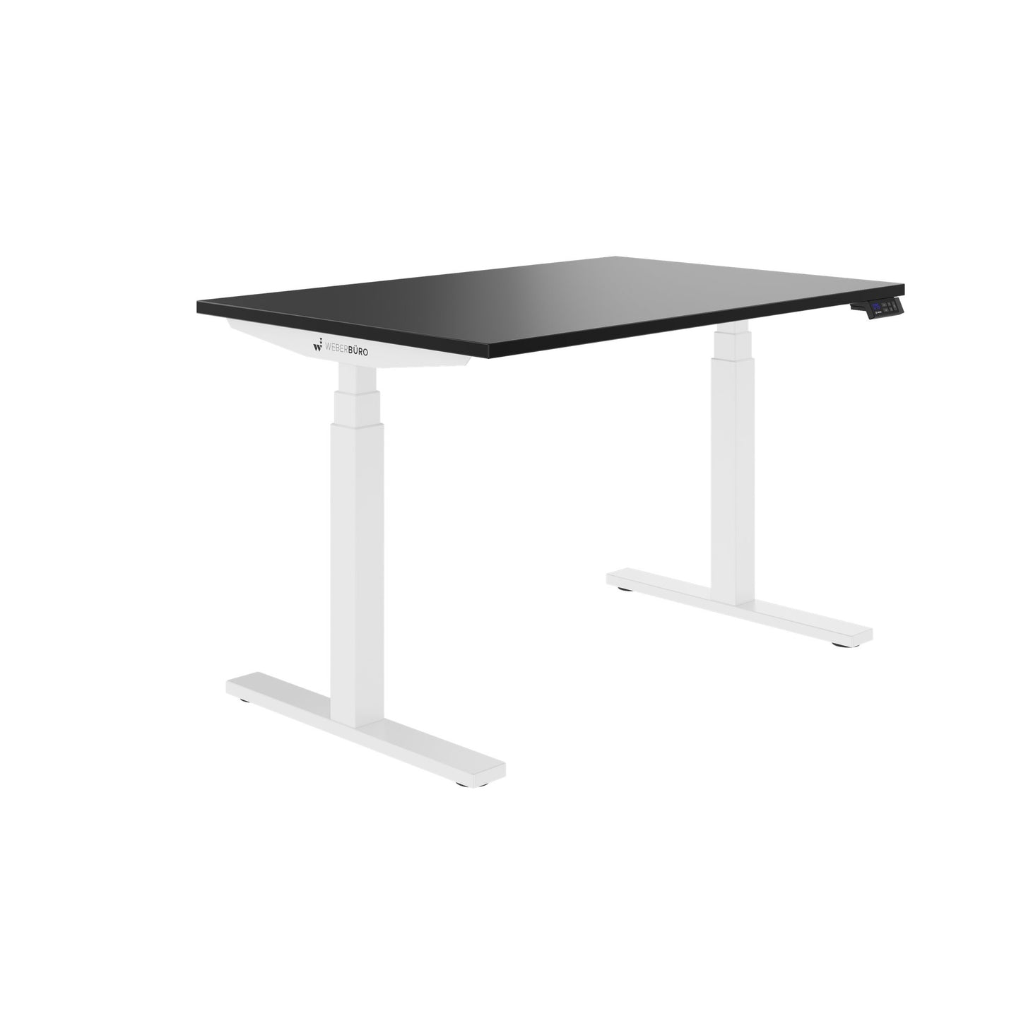 TELDRA Office, 2-Motoren-Schreibtisch | 1600 - 1800 mm, elektrisch höhenverstellbar, Schwarz