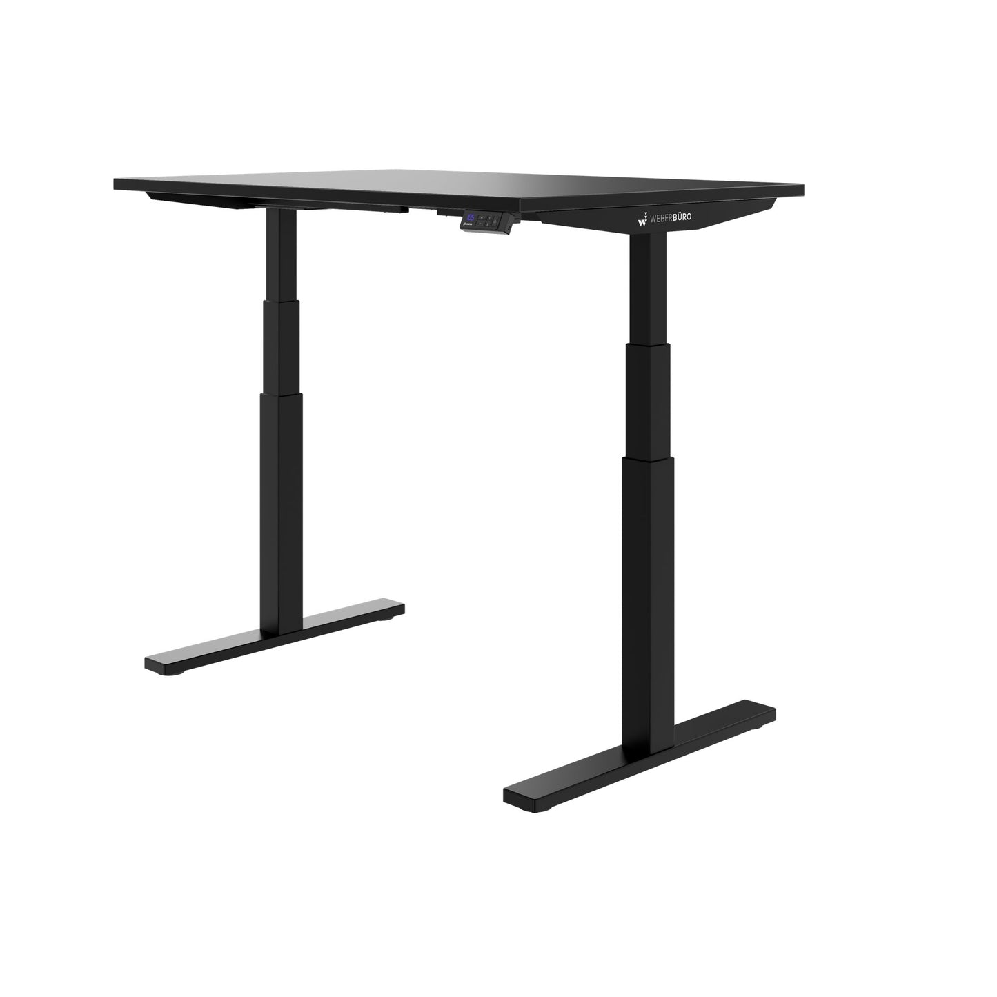 TELDRA Office, 2-Motoren-Schreibtisch | 1600 - 1800 mm, elektrisch höhenverstellbar, Schwarz
