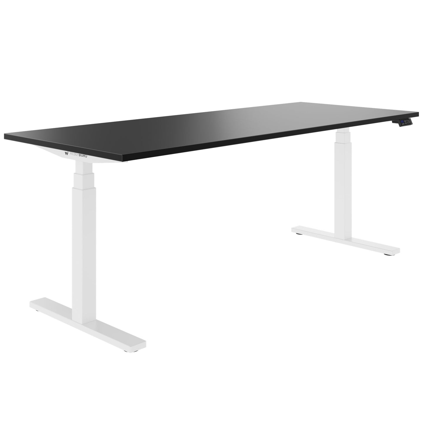 TELDRA Office, 2-Motoren-Schreibtisch | 1600 - 1800 mm, elektrisch höhenverstellbar, Schwarz
