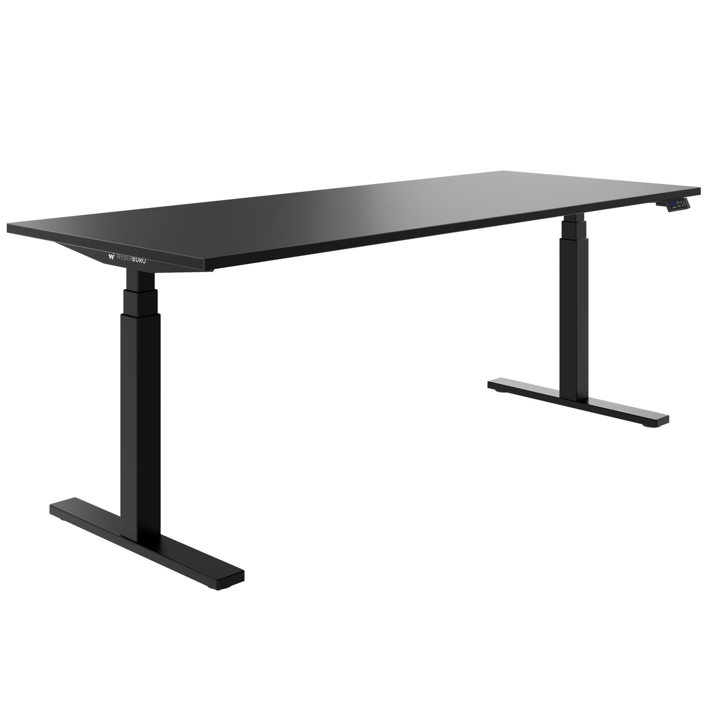 TELDRA Office, 2-Motoren-Schreibtisch | 1600 - 1800 mm, elektrisch höhenverstellbar, Schwarz