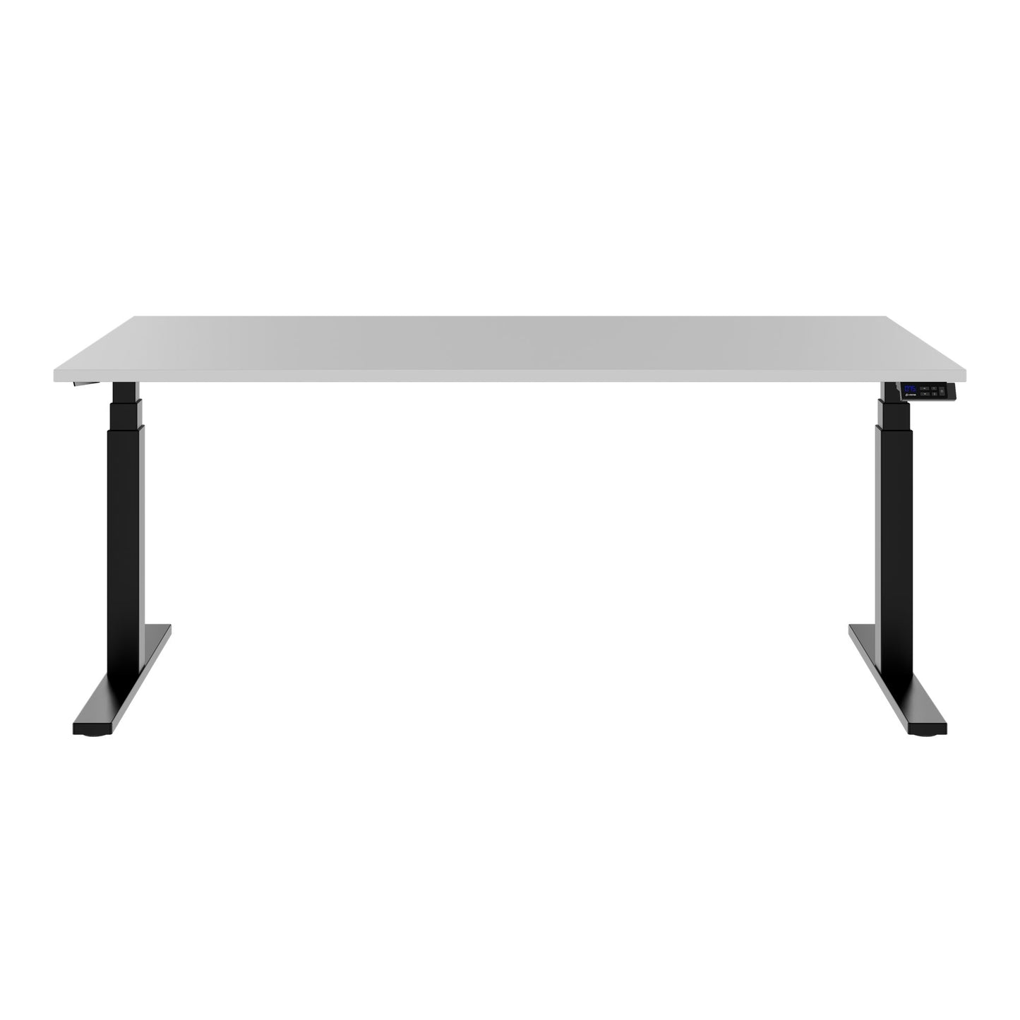 TELDRA Office, 2-Motoren-Schreibtisch | 1600 - 1800 mm, elektrisch höhenverstellbar, Perlgrau
