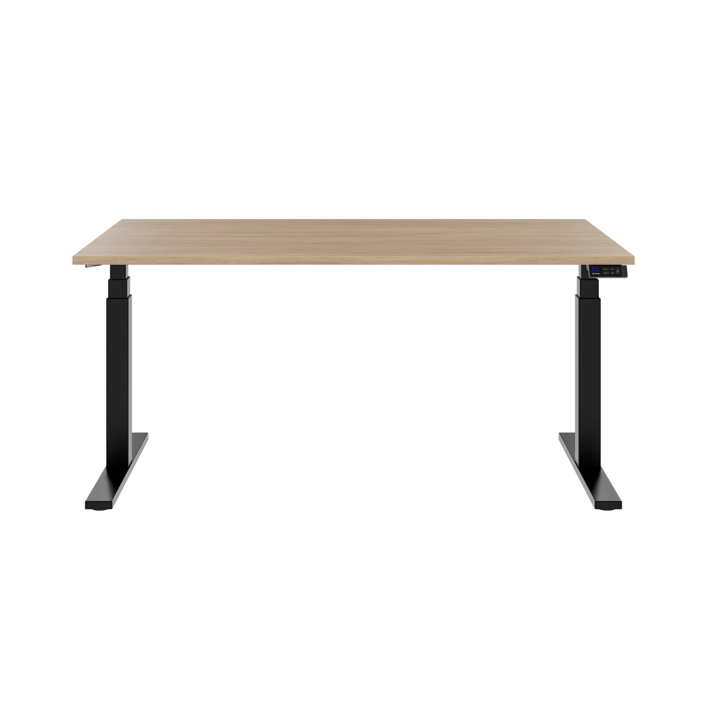 TELDRA Office, 2-Motoren-Schreibtisch | 1200 - 2000 x 800 mm, elektrisch höhenverstellbar, Bernsteineiche