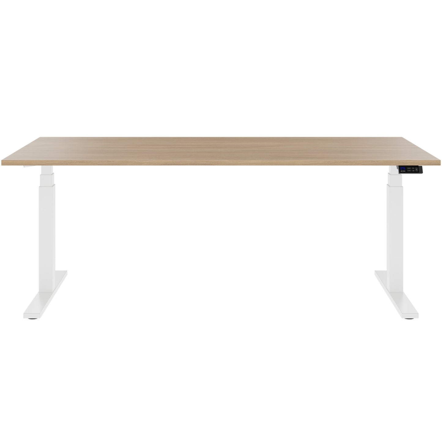 TELDRA Office, 2-Motoren-Schreibtisch | 1200 - 2000 x 800 mm, elektrisch höhenverstellbar, Bernsteineiche