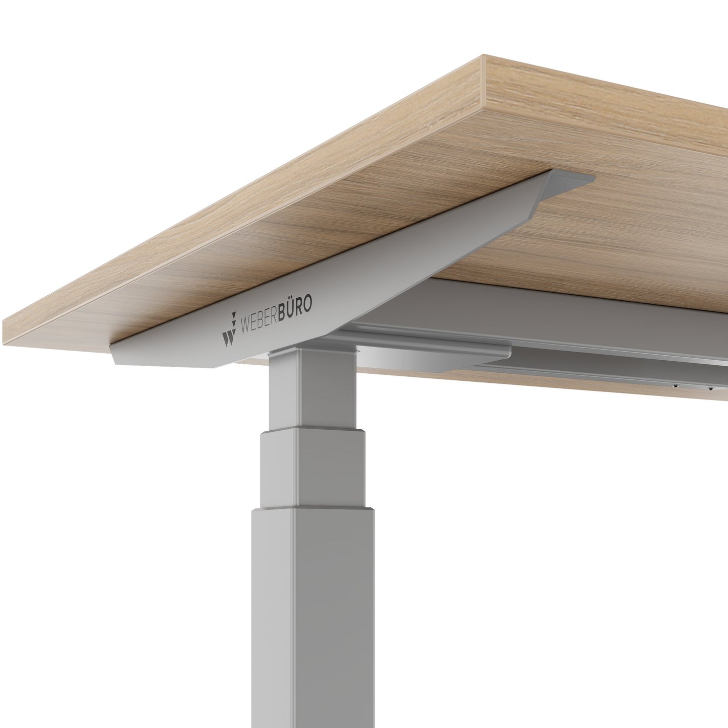 TELDRA Office, 2-Motoren-Schreibtisch | 1200 - 2000 x 800 mm, elektrisch höhenverstellbar, Bernsteineiche