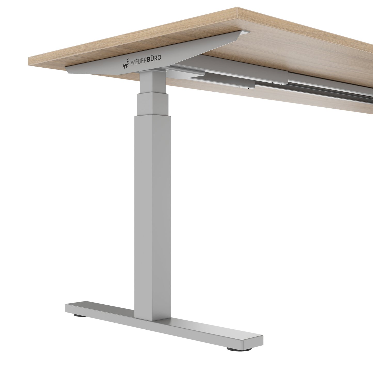 TELDRA Office, 2-Motoren-Schreibtisch | 1200 - 2000 x 800 mm, elektrisch höhenverstellbar, Bernsteineiche