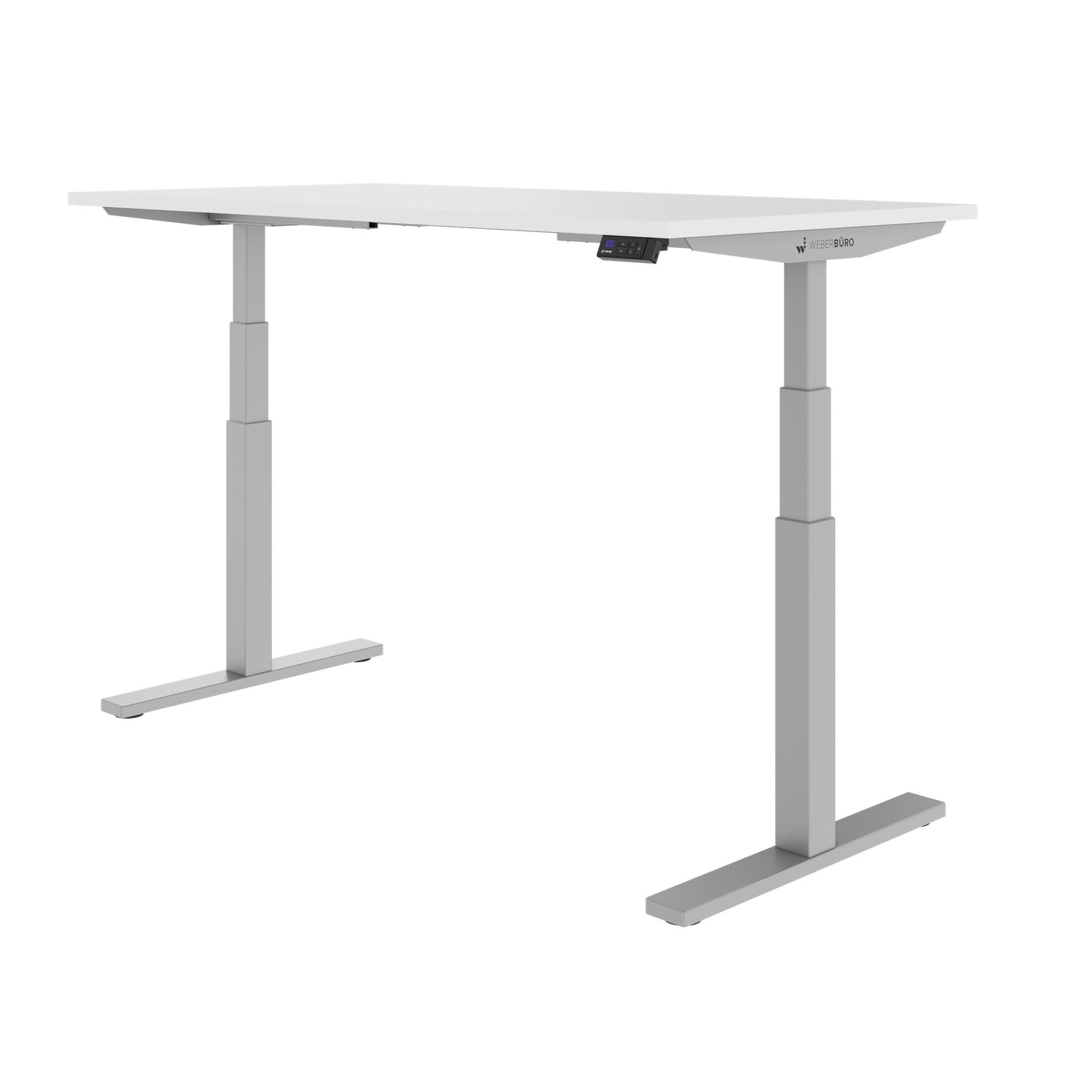 TELDRA Office, 2-Motoren-Schreibtisch | 1200 - 2000 x 800 mm, elektrisch höhenverstellbar, Weiß