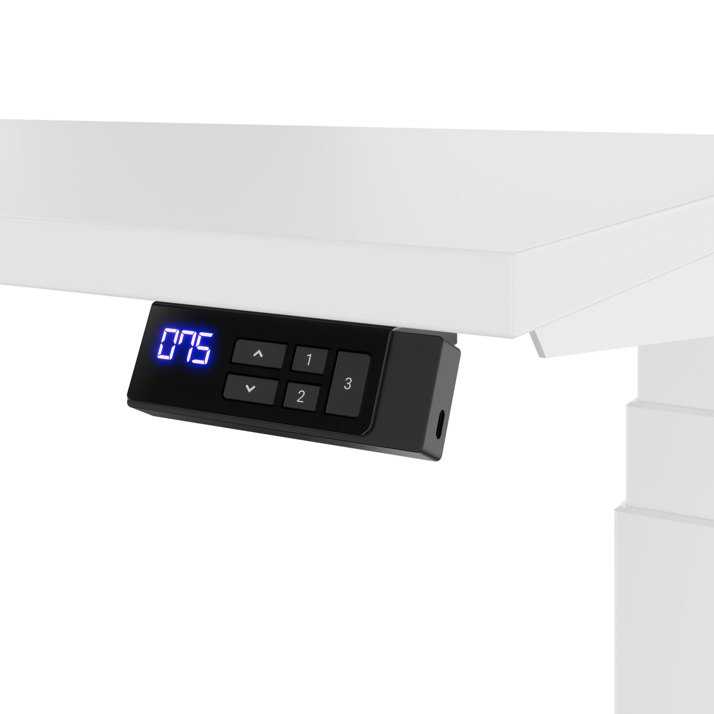 TELDRA Office, 2-Motoren-Schreibtisch | 1200 - 2000 x 800 mm, elektrisch höhenverstellbar, Weiß