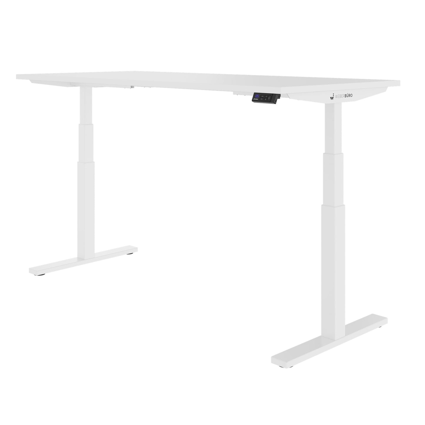 TELDRA Office, 2-Motoren-Schreibtisch | 1200 - 2000 x 800 mm, elektrisch höhenverstellbar, Weiß