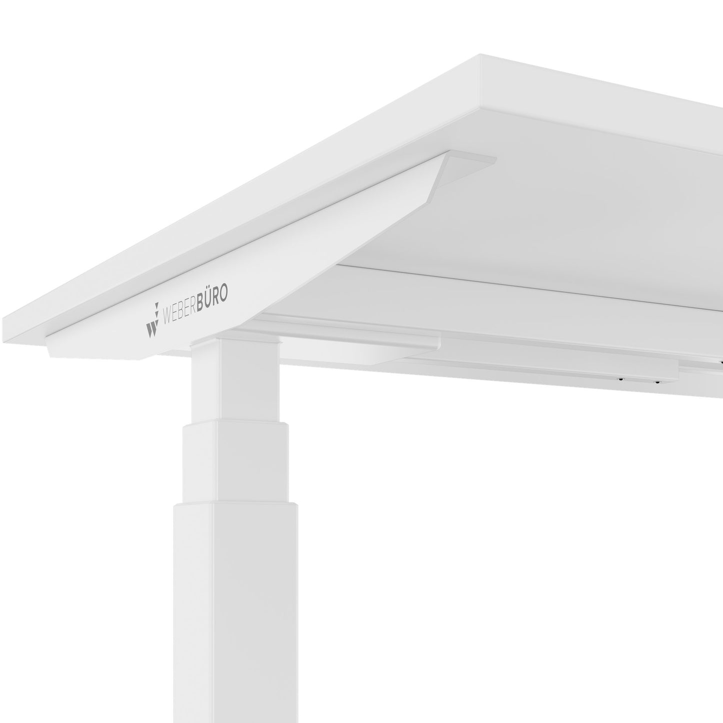 TELDRA Office, 2-Motoren-Schreibtisch | 1200 - 2000 x 800 mm, elektrisch höhenverstellbar, Weiß
