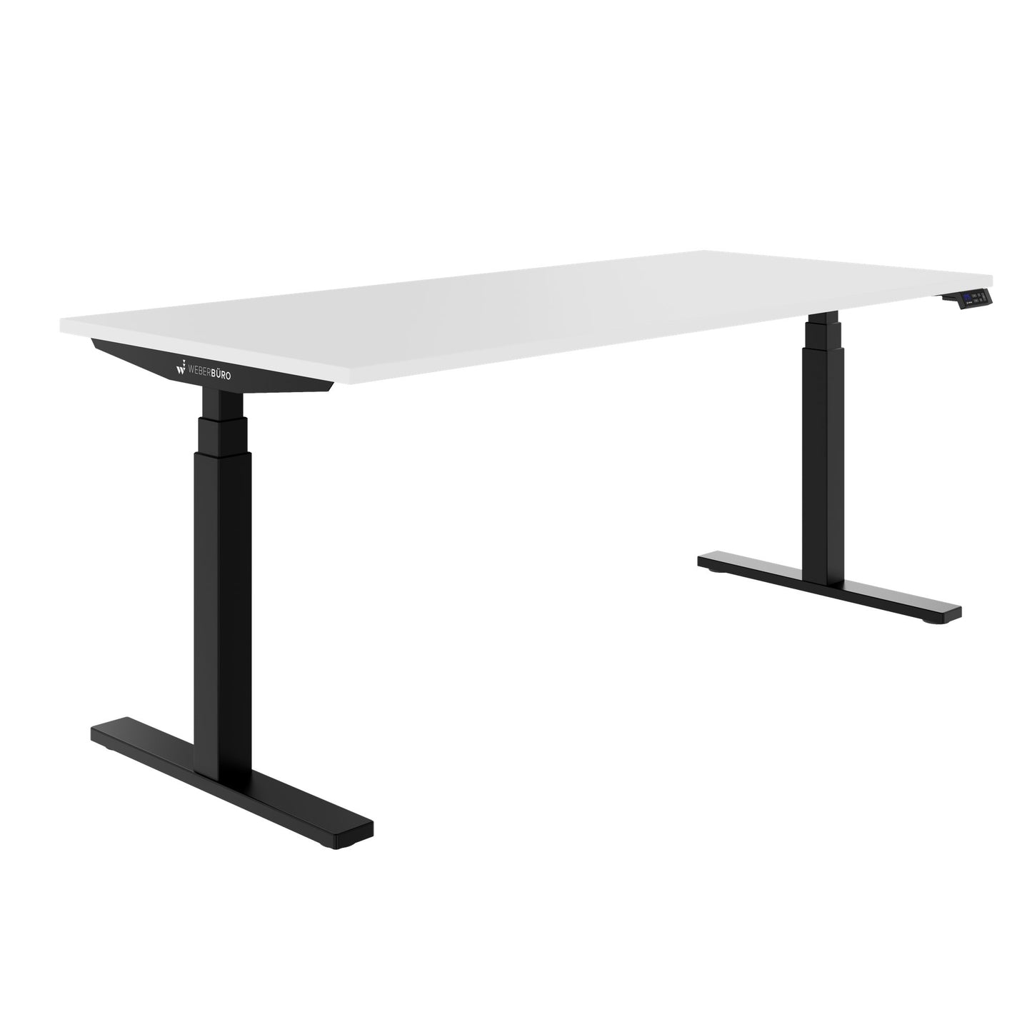 TELDRA Office, 2-Motoren-Schreibtisch | 1200 - 2000 x 800 mm, elektrisch höhenverstellbar, Weiß
