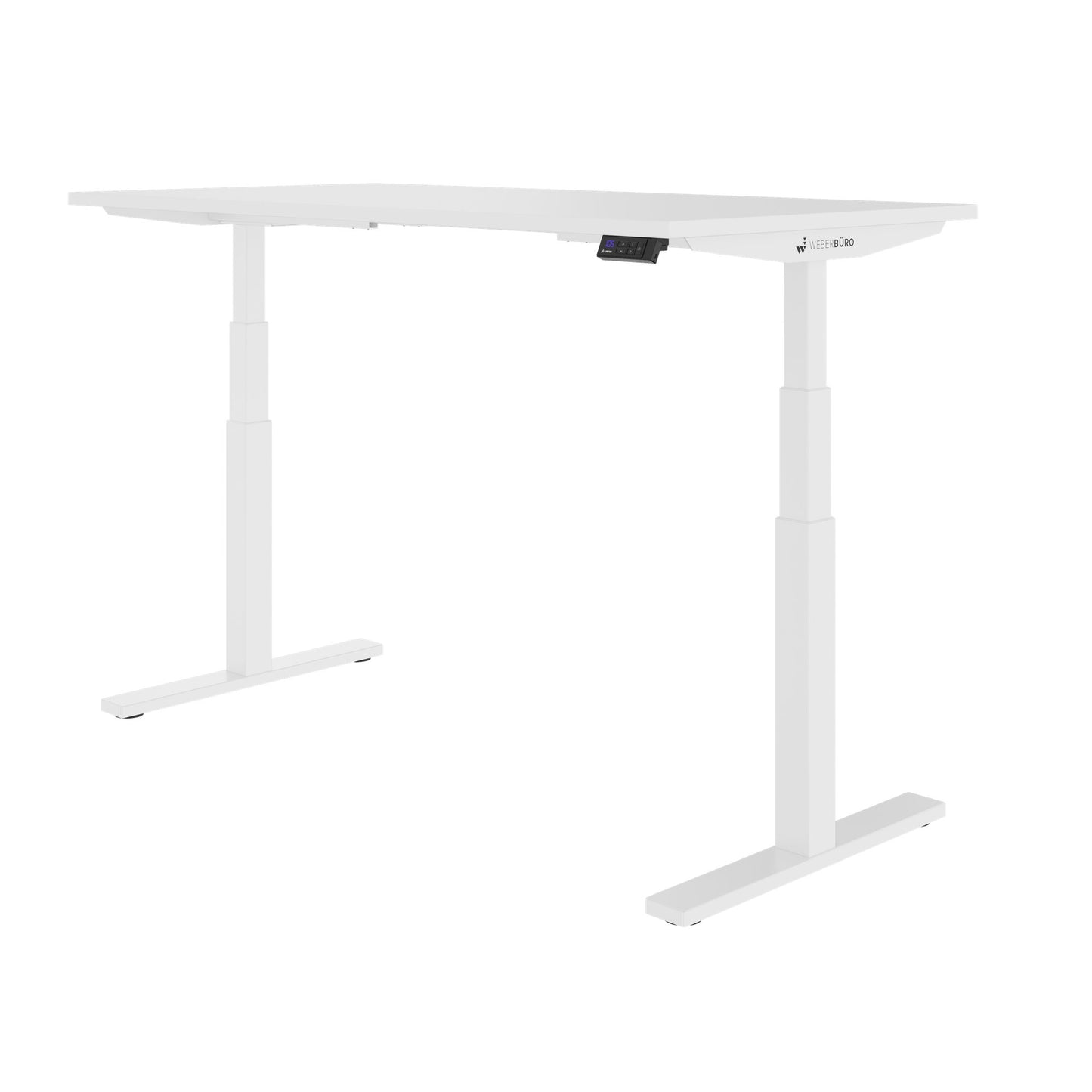 TELDRA Office, 2-Motoren-Schreibtisch | 1200 - 2000 x 800 mm, elektrisch höhenverstellbar, Weiß
