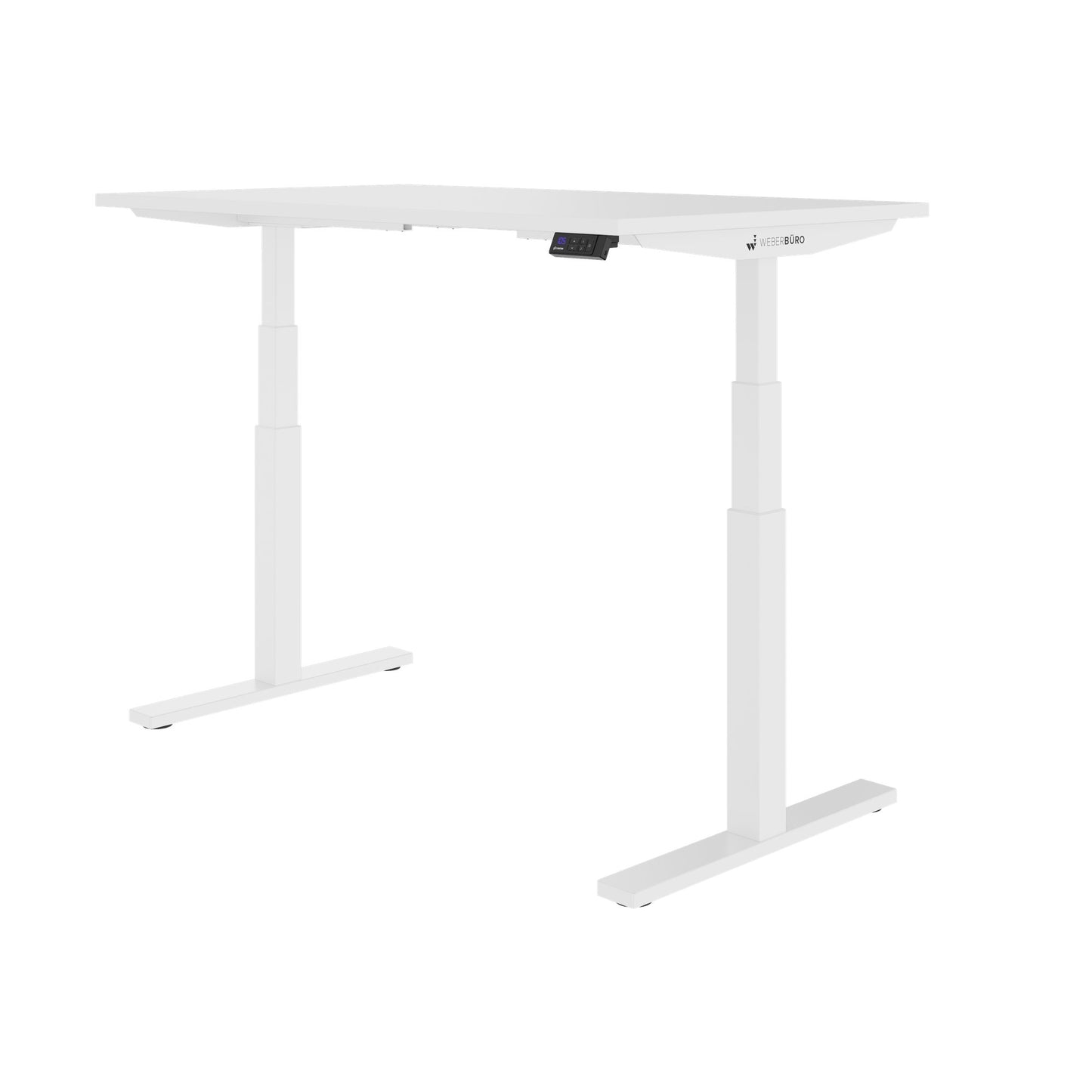 TELDRA Office, 2-Motoren-Schreibtisch | 1200 - 2000 x 800 mm, elektrisch höhenverstellbar, Weiß