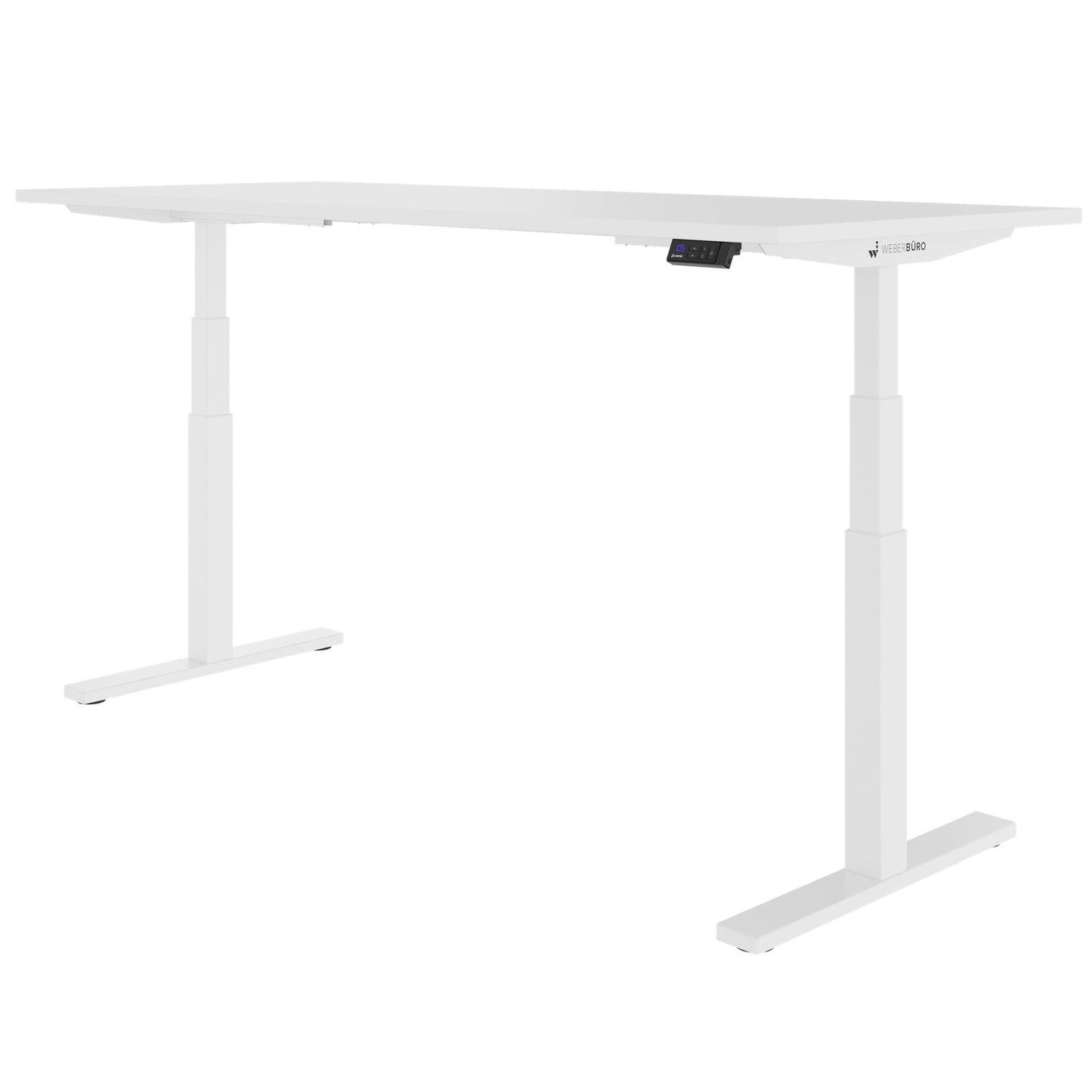 TELDRA Office, 2-Motoren-Schreibtisch | 1200 - 2000 x 800 mm, elektrisch höhenverstellbar, Weiß