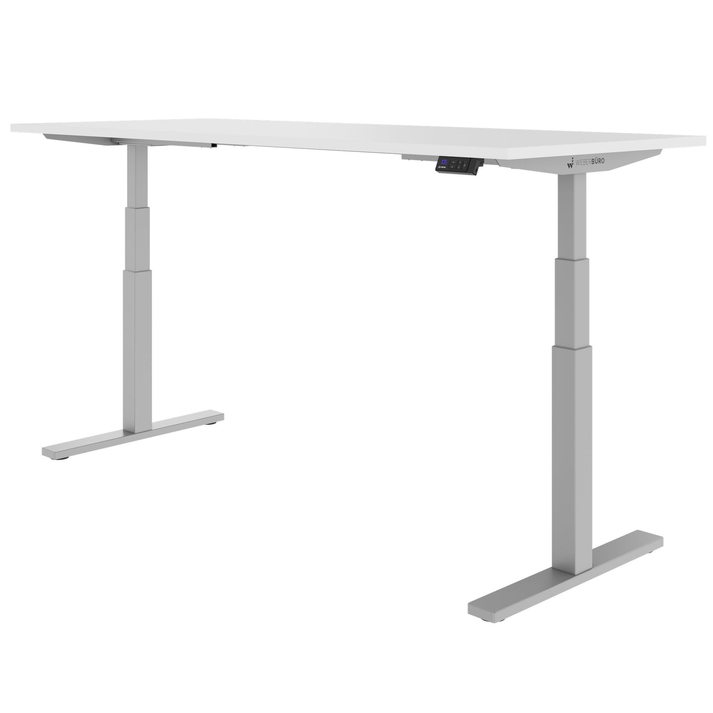 TELDRA Office, 2-Motoren-Schreibtisch | 1200 - 2000 x 800 mm, elektrisch höhenverstellbar, Weiß