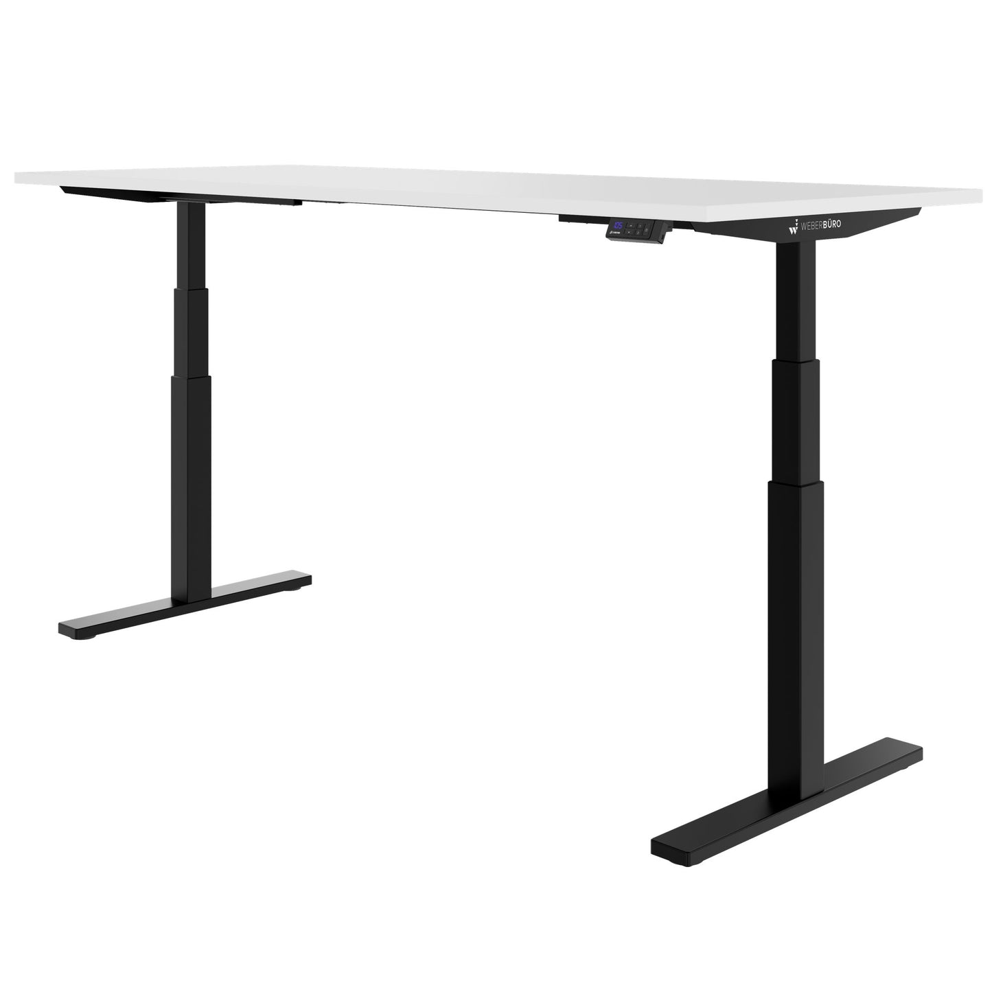 TELDRA Office, 2-Motoren-Schreibtisch | 1200 - 2000 x 800 mm, elektrisch höhenverstellbar, Weiß