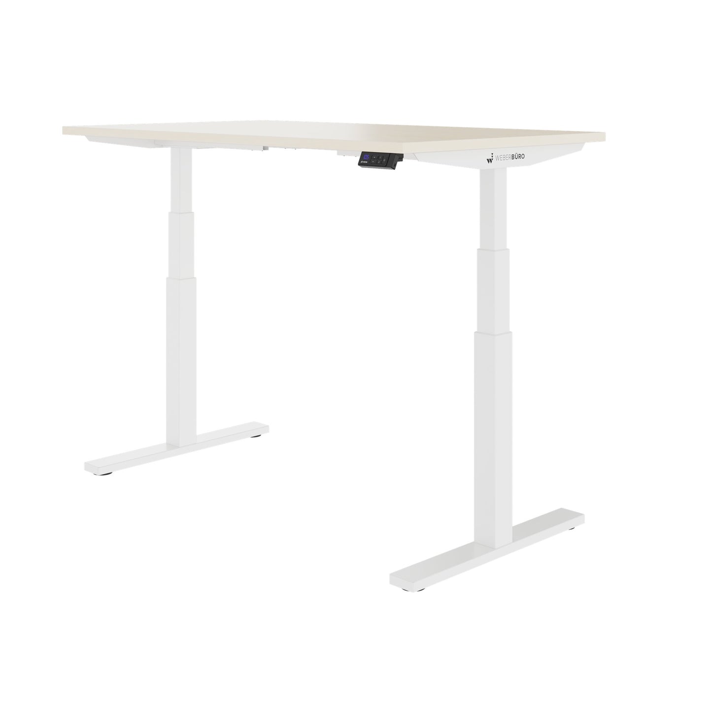 TELDRA Office, Bureau à 2 moteurs | 1600 - 1800 x 800 mm, réglable à hauteur électrique, érable