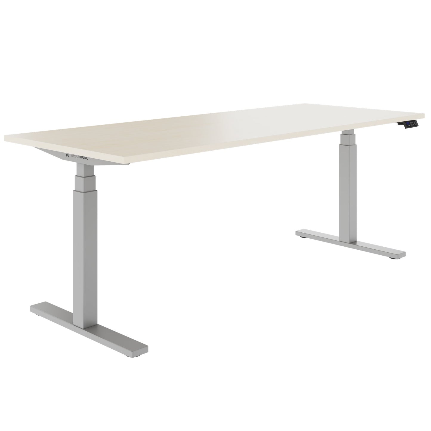 TELDRA Office, Bureau à 2 moteurs | 1600 - 1800 x 800 mm, réglable à hauteur électrique, érable