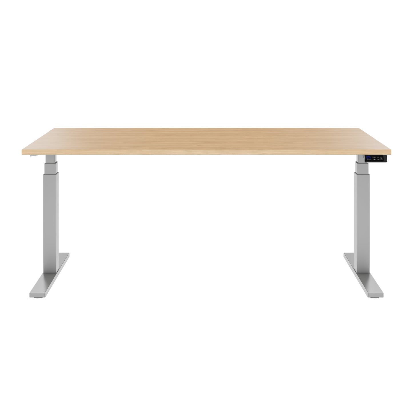 TELDRA Office, 2-Motoren-Schreibtisch | 1600 - 1800 x 800 mm, elektrisch höhenverstellbar, Echtholz-Furnier Eiche