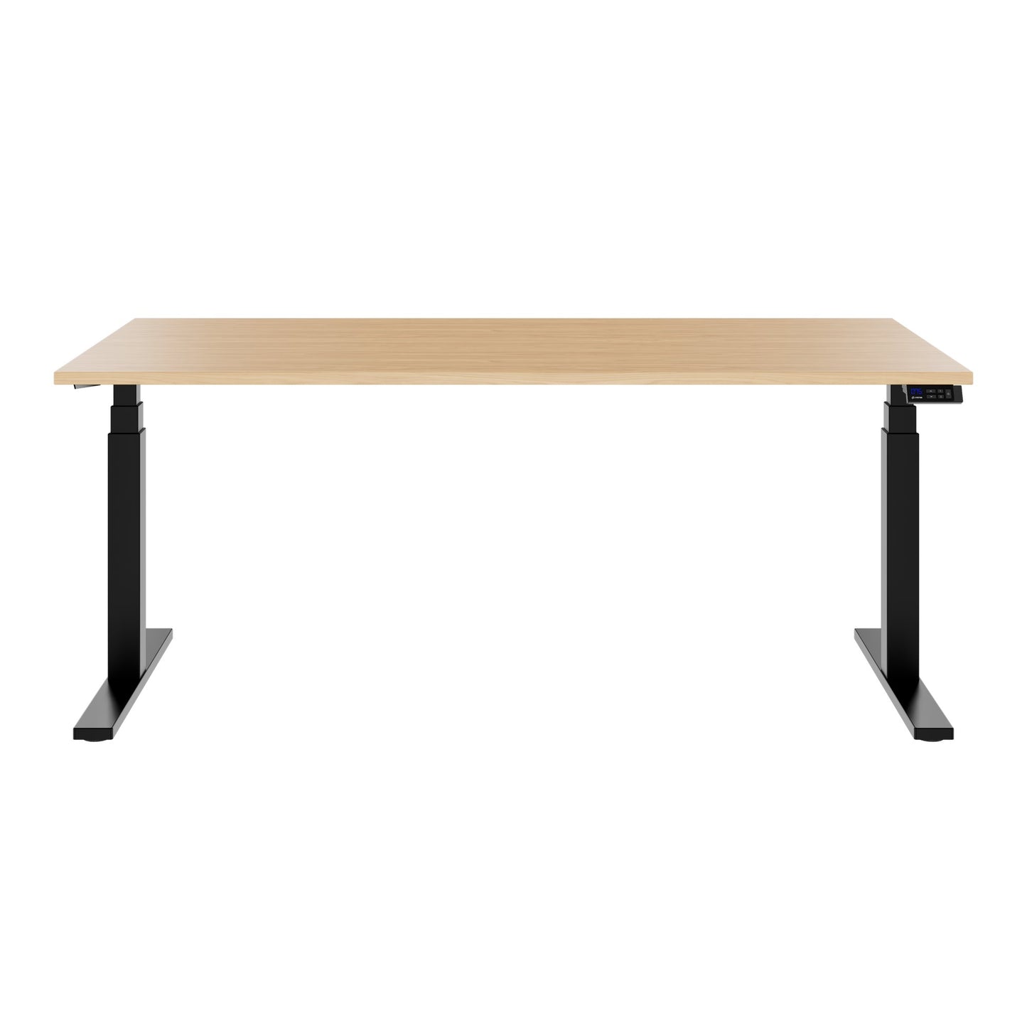 TELDRA Office, 2-Motoren-Schreibtisch | 1600 - 1800 x 800 mm, elektrisch höhenverstellbar, Echtholz-Furnier Eiche