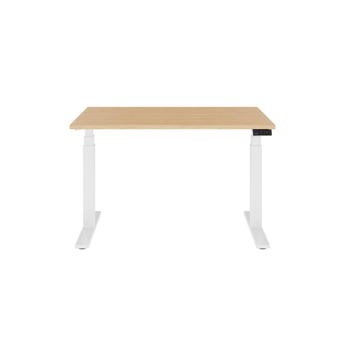 TELDRA Office, Bureau à 2 moteurs | 1600 - 1800 x 800 mm, réglable à hauteur électrique, en chêne en placage en bois réel