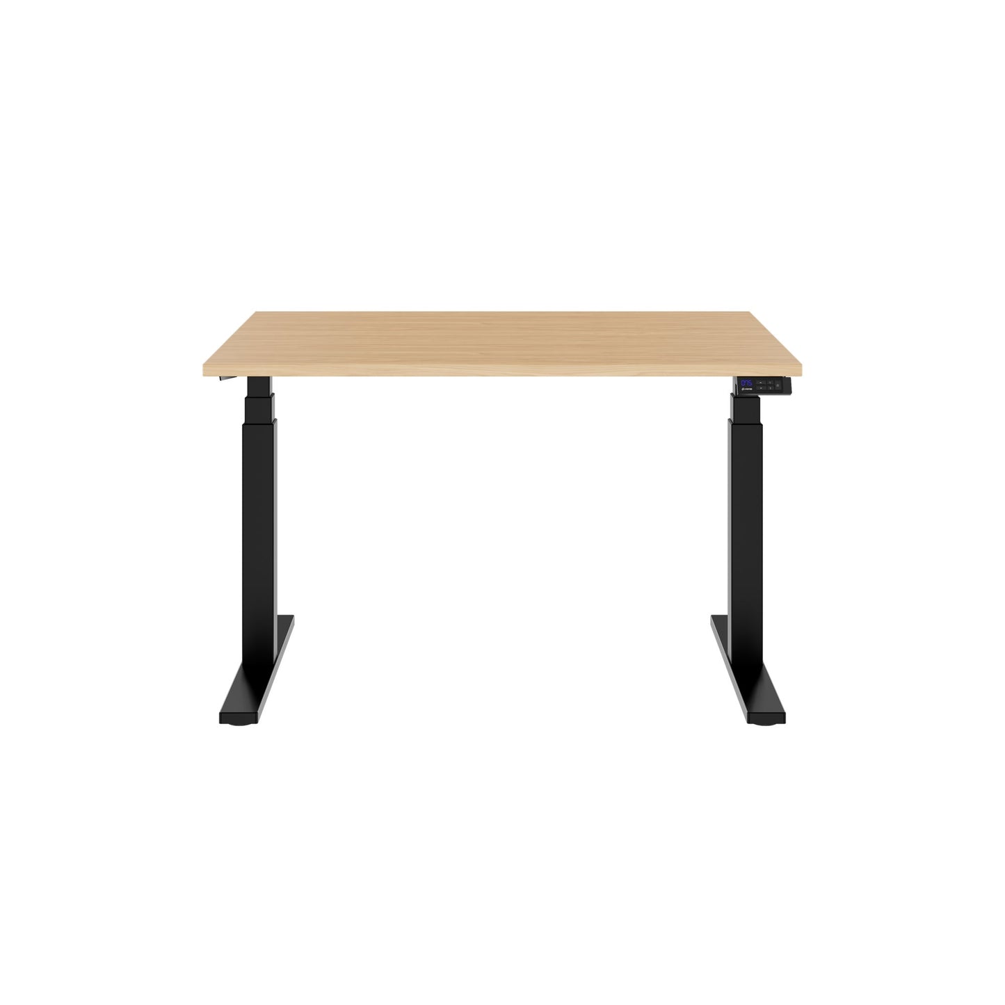TELDRA Office, 2-Motoren-Schreibtisch | 1600 - 1800 x 800 mm, elektrisch höhenverstellbar, Echtholz-Furnier Eiche
