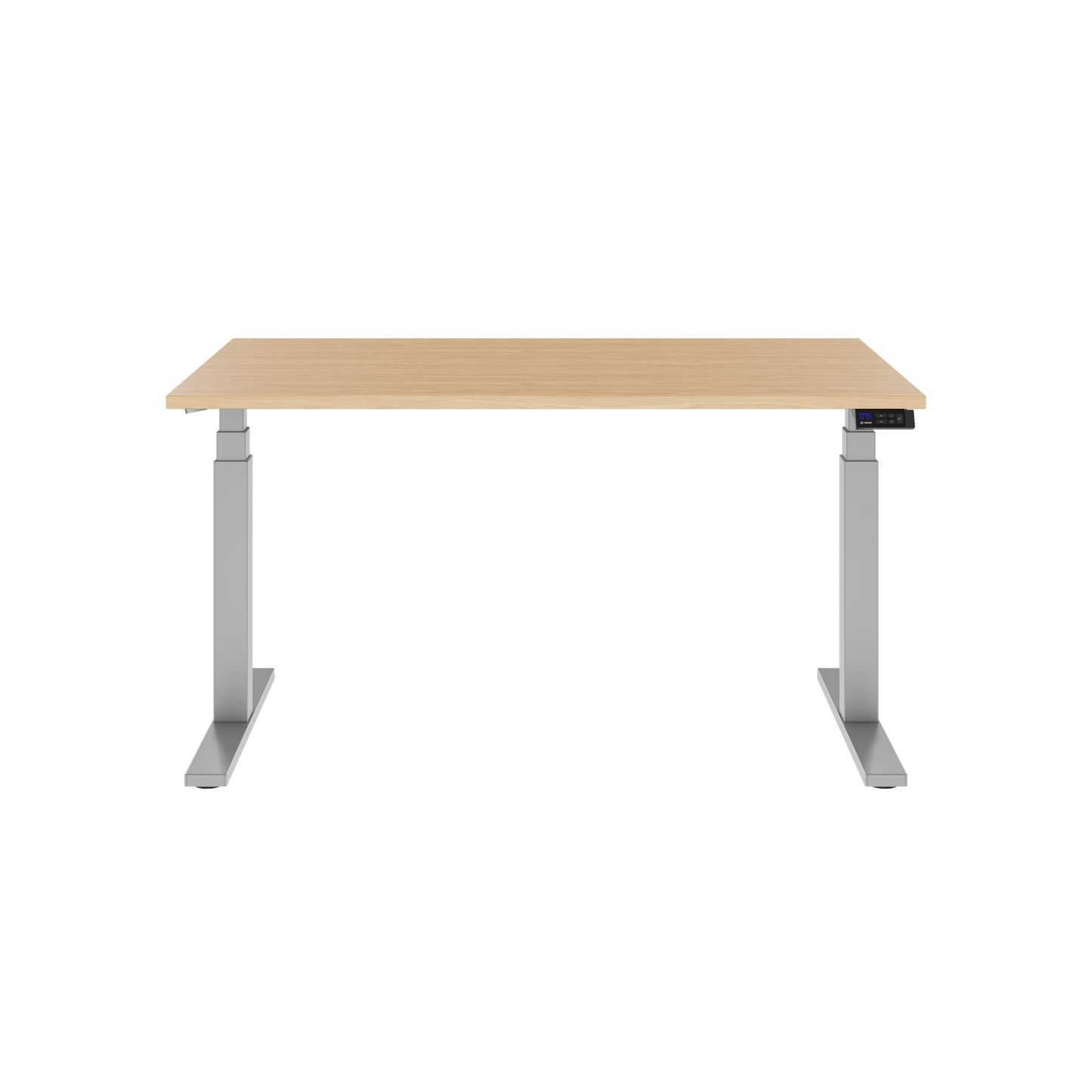 TELDRA Office, 2-Motoren-Schreibtisch | 1600 - 1800 x 800 mm, elektrisch höhenverstellbar, Echtholz-Furnier Eiche