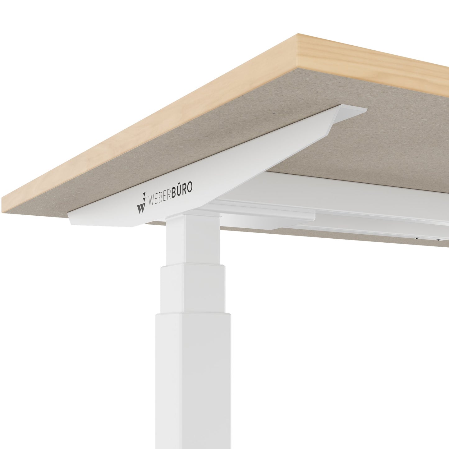 TELDRA Office, 2-Motoren-Schreibtisch | 1600 - 1800 x 800 mm, elektrisch höhenverstellbar, Echtholz-Furnier Eiche