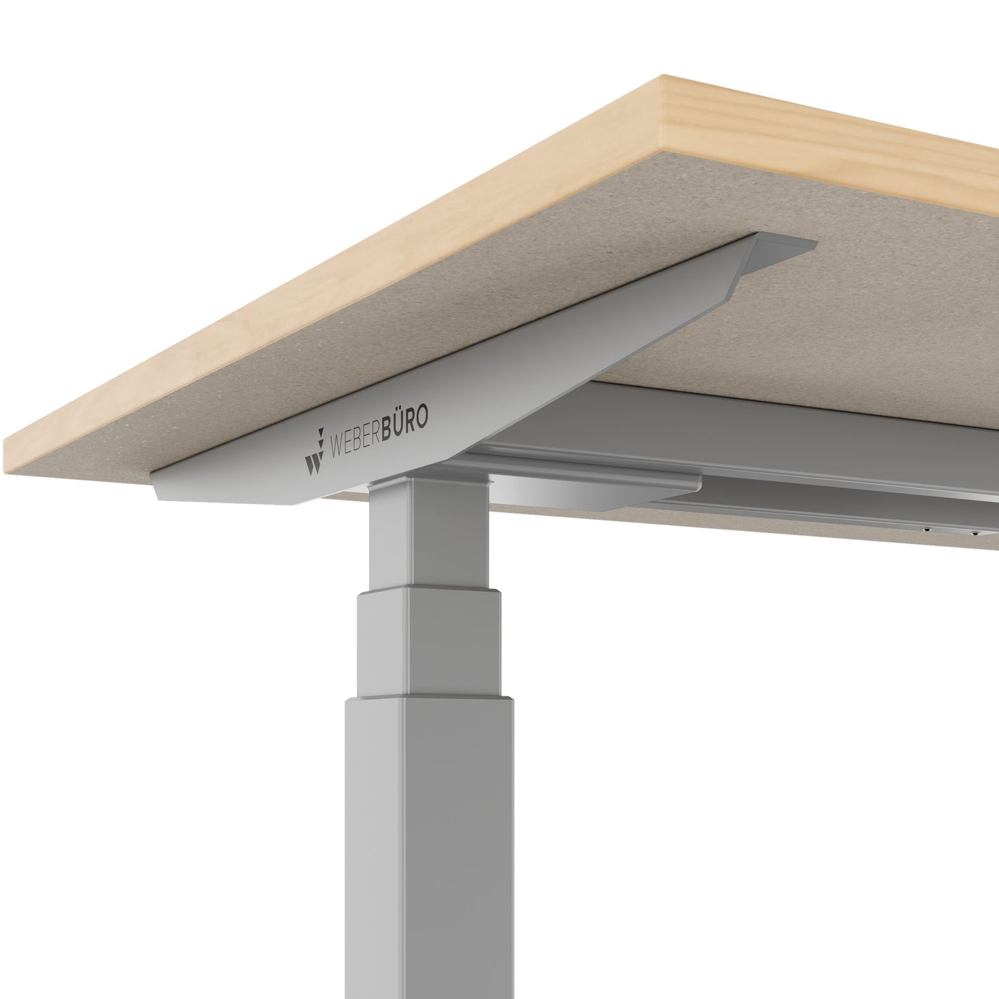 TELDRA Office, 2-Motoren-Schreibtisch | 1600 - 1800 x 800 mm, elektrisch höhenverstellbar, Echtholz-Furnier Eiche