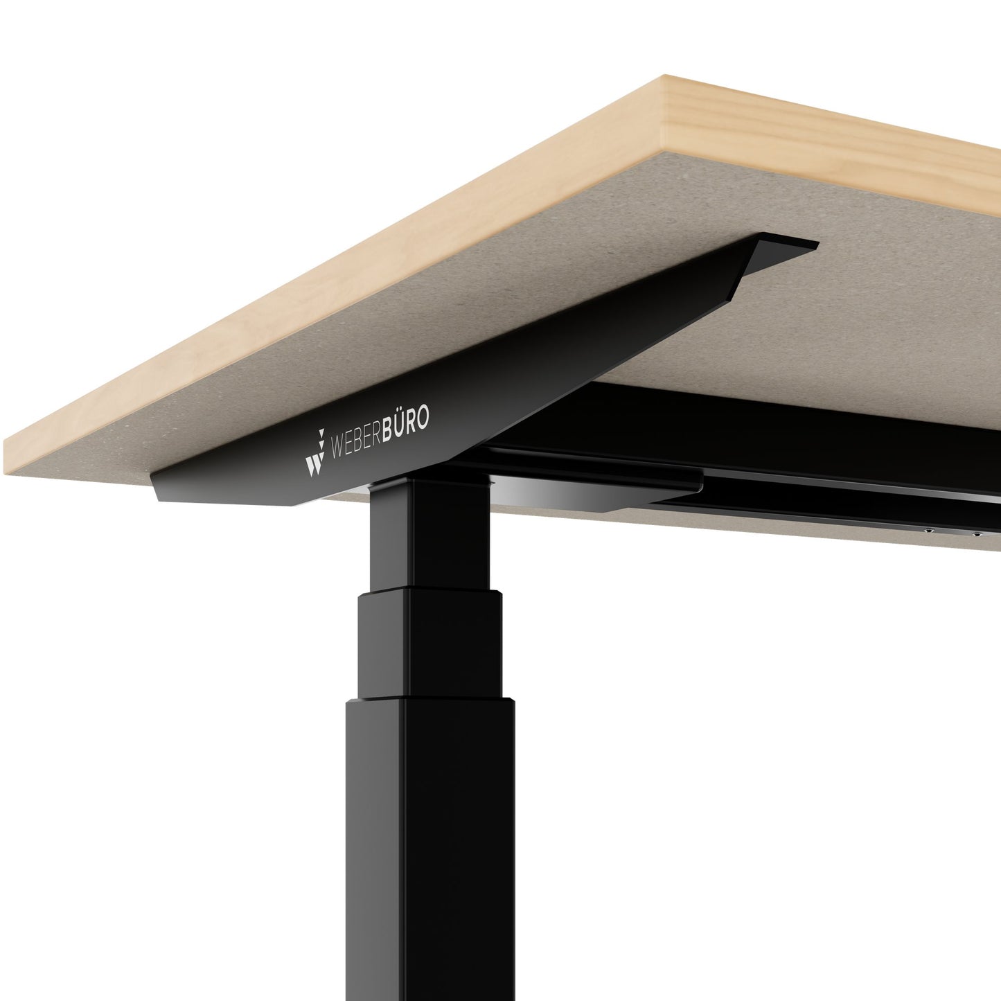TELDRA Office, 2-Motoren-Schreibtisch | 1600 - 1800 x 800 mm, elektrisch höhenverstellbar, Echtholz-Furnier Eiche