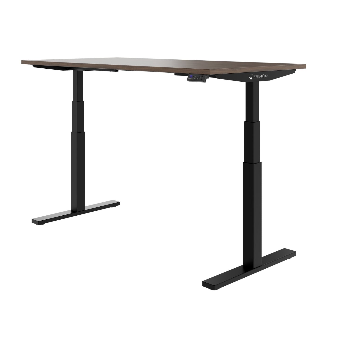 TELDRA Office, Bureau à 2 moteurs | 1600 - 1800 x 800 mm, réglable à hauteur électrique, noix