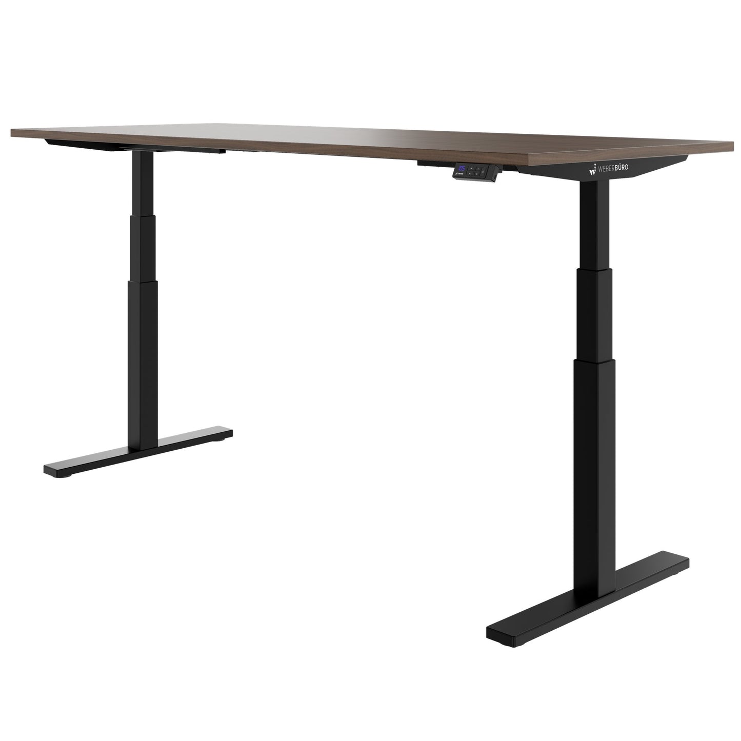 TELDRA Office, Bureau à 2 moteurs | 1600 - 1800 x 800 mm, réglable à hauteur électrique, noix