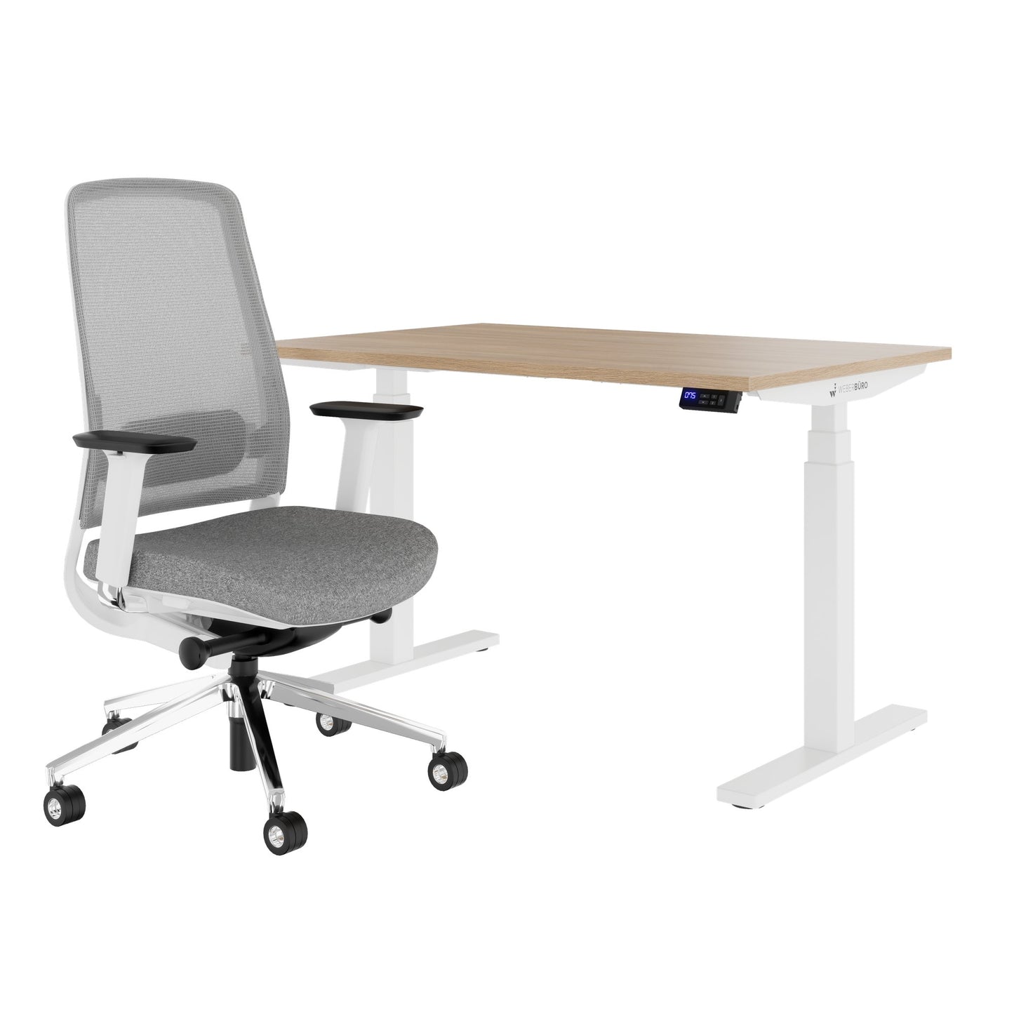 TELDRA Office & FILO | Arbeitsplatz-Set, Bernsteineiche