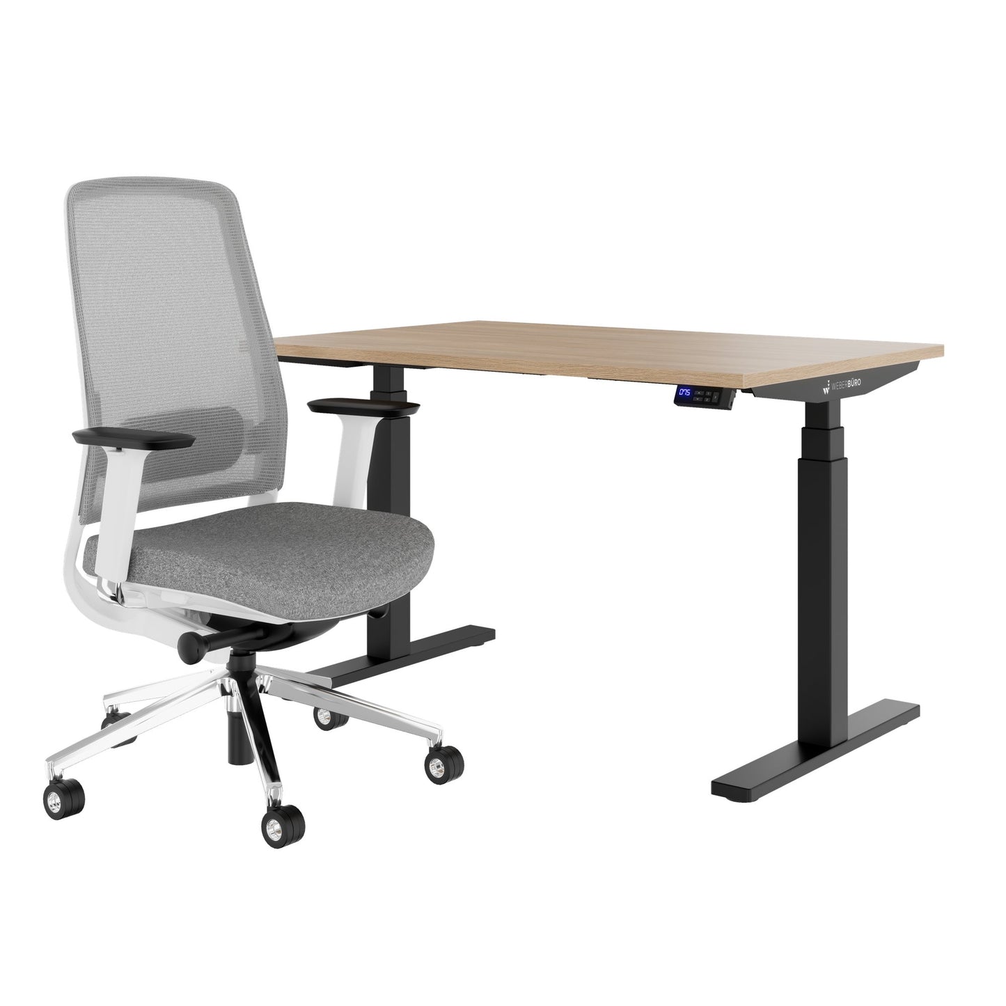 TELDRA Office & FILO | Arbeitsplatz-Set, Bernsteineiche