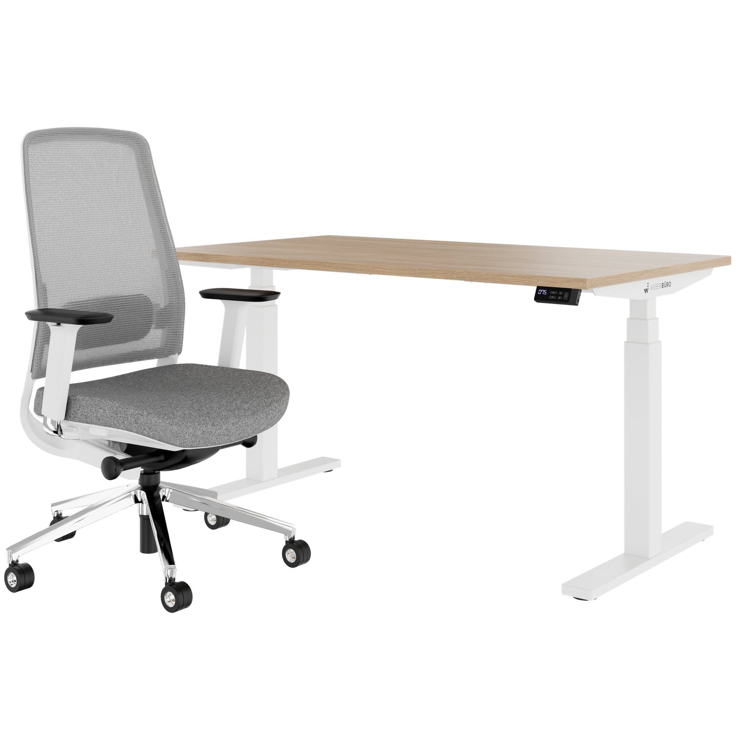 TELDRA Office & FILO | Arbeitsplatz-Set, Bernsteineiche